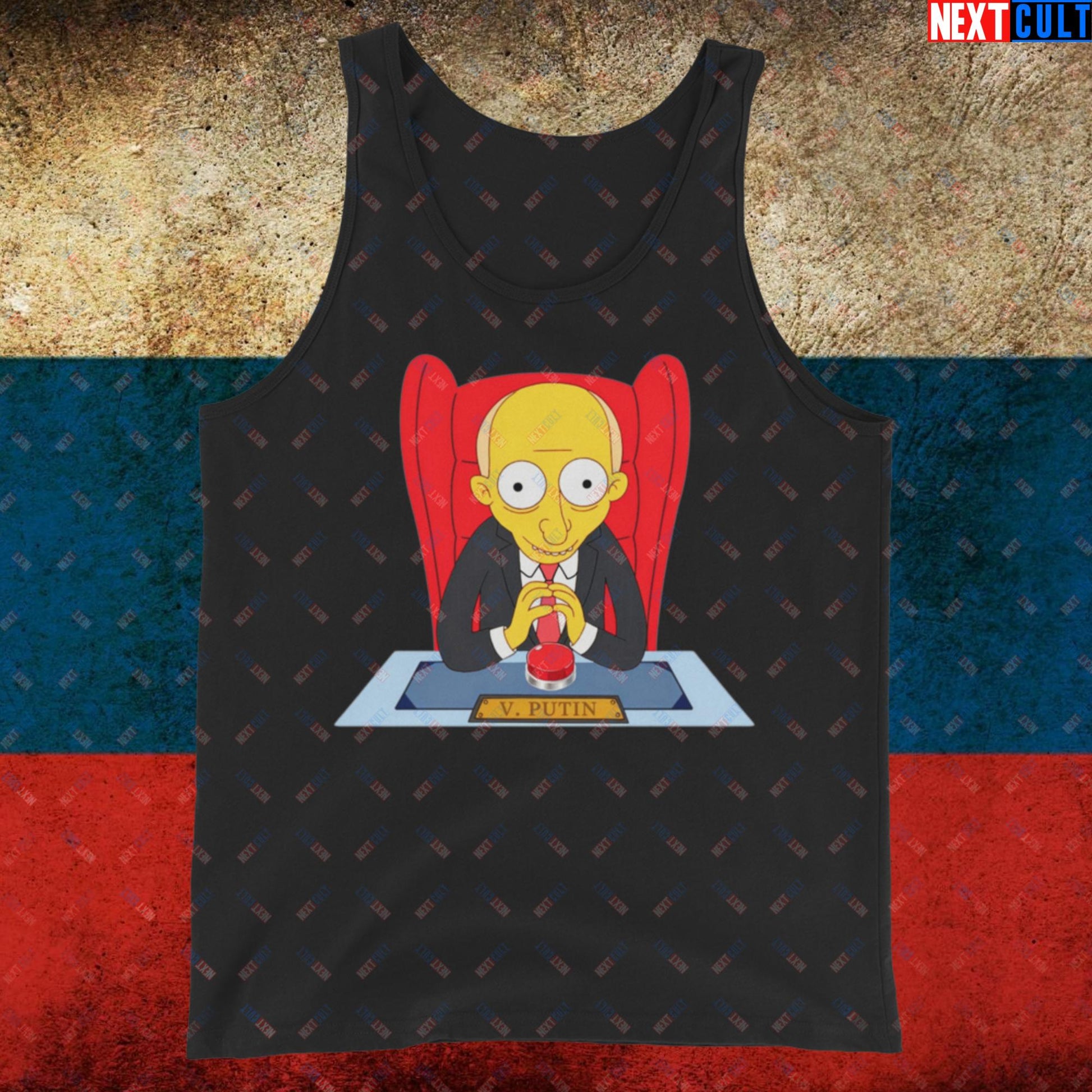 Anti Vladimir Putin Funny Mr. Burns Simpsons Tank Top Next Cult Brand