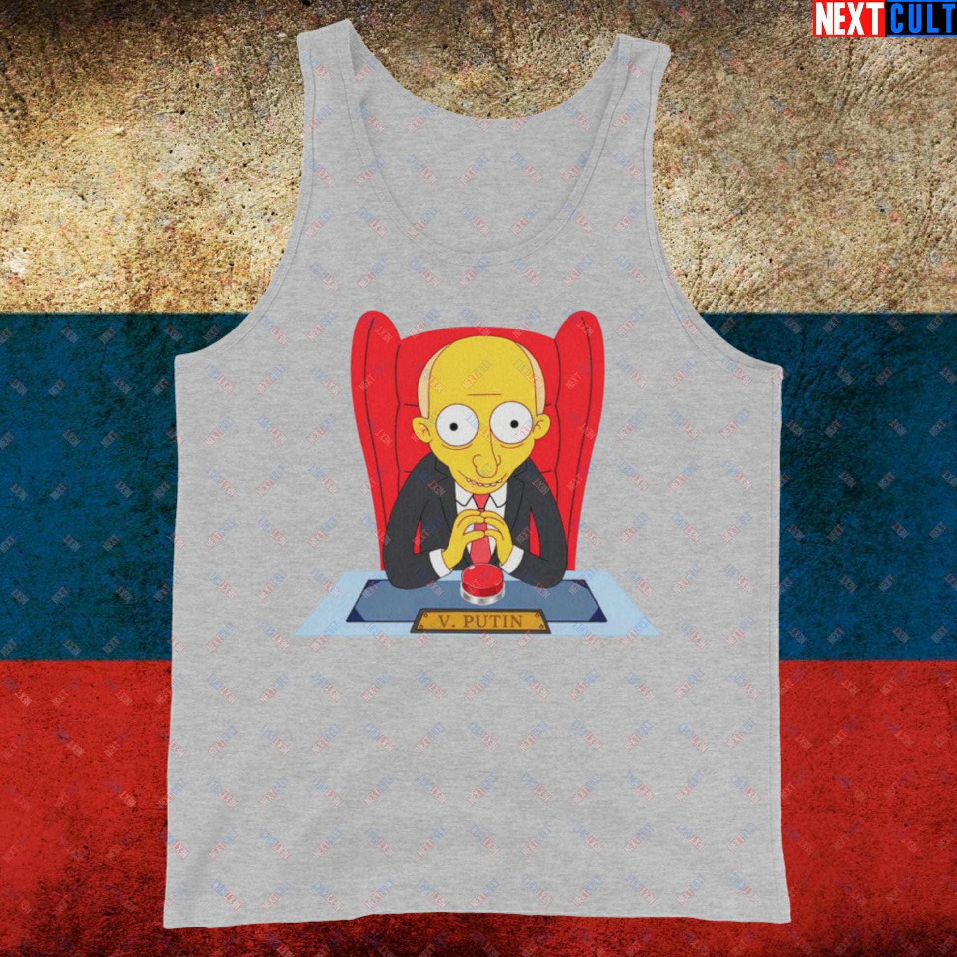 Anti Vladimir Putin Funny Mr. Burns Simpsons Tank Top Next Cult Brand