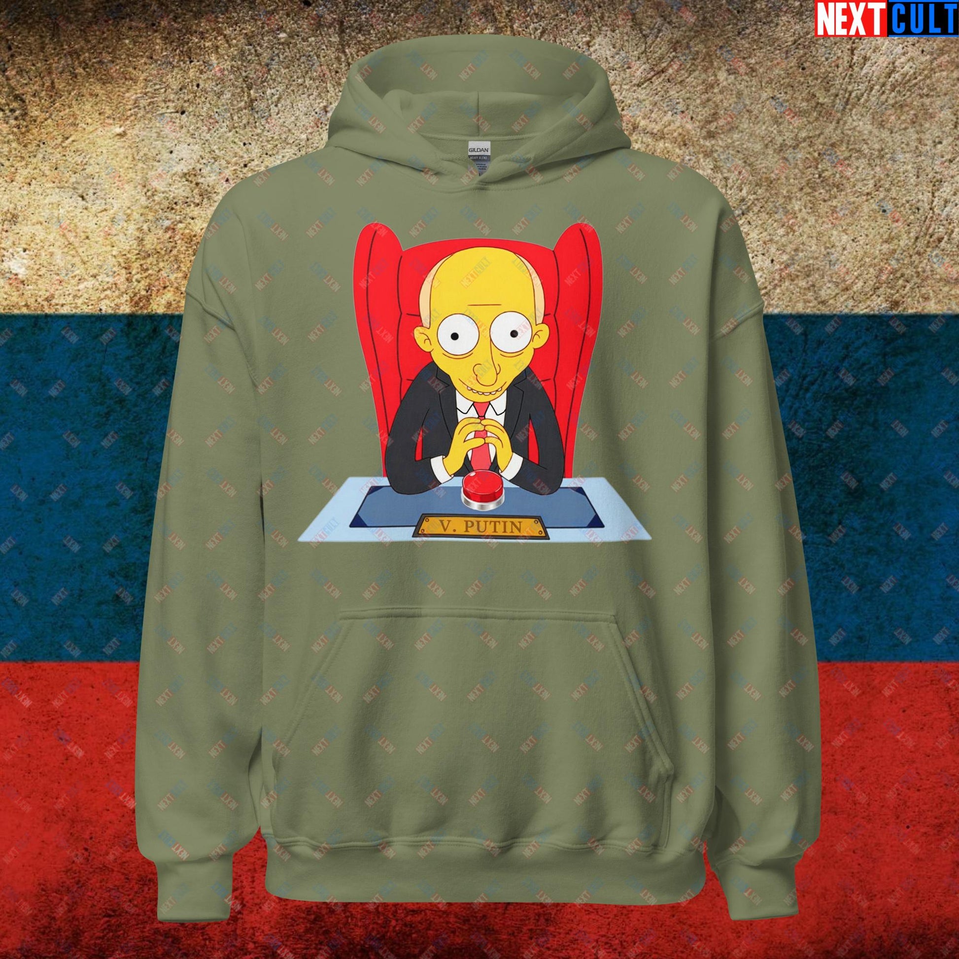 Anti Vladimir Putin Funny Mr. Burns Simpsons Unisex Hoodie Next Cult Brand