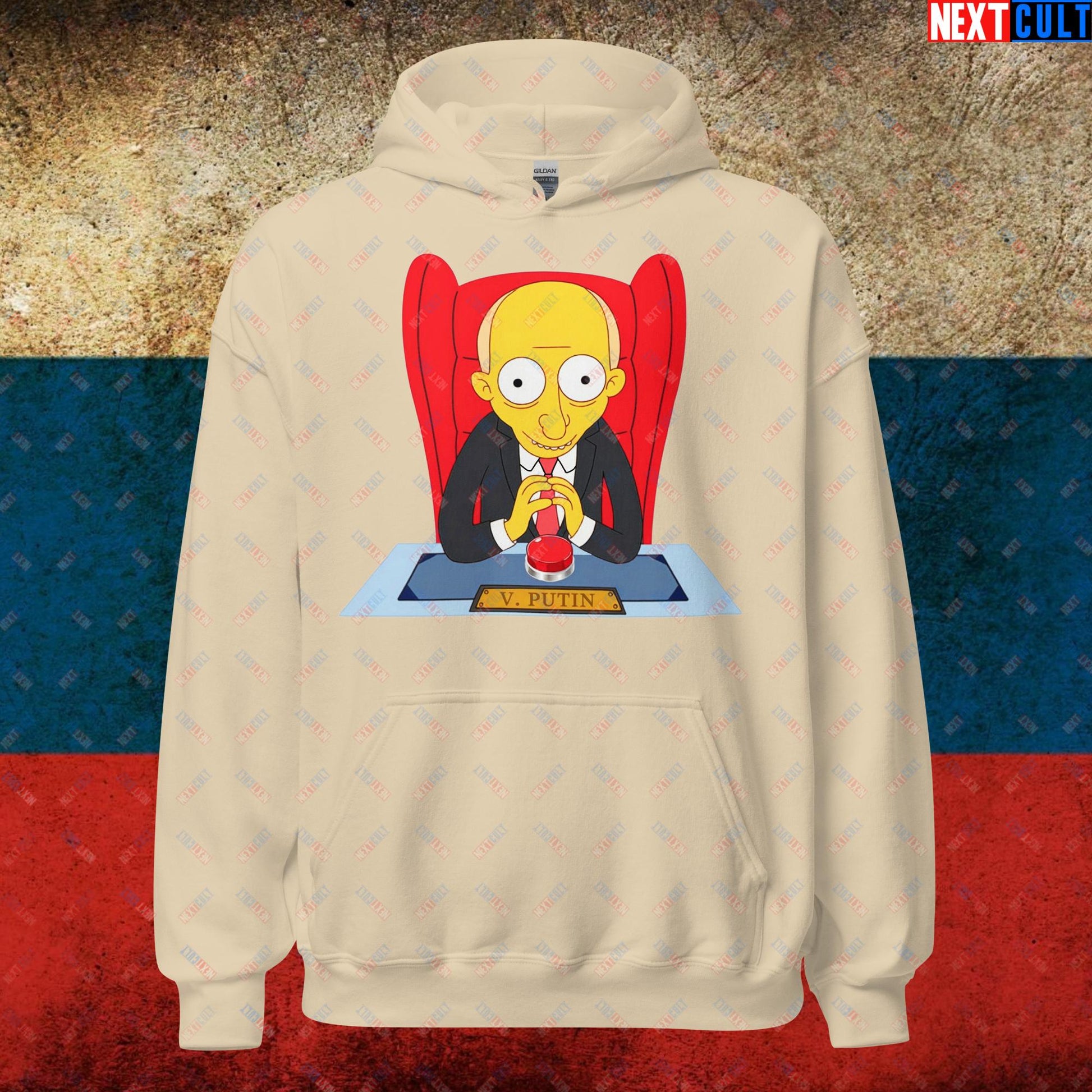 Anti Vladimir Putin Funny Mr. Burns Simpsons Unisex Hoodie Next Cult Brand