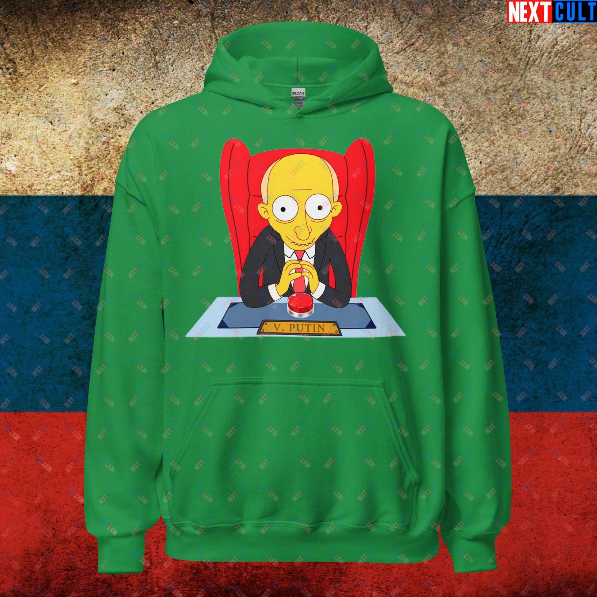 Anti Vladimir Putin Funny Mr. Burns Simpsons Unisex Hoodie Next Cult Brand