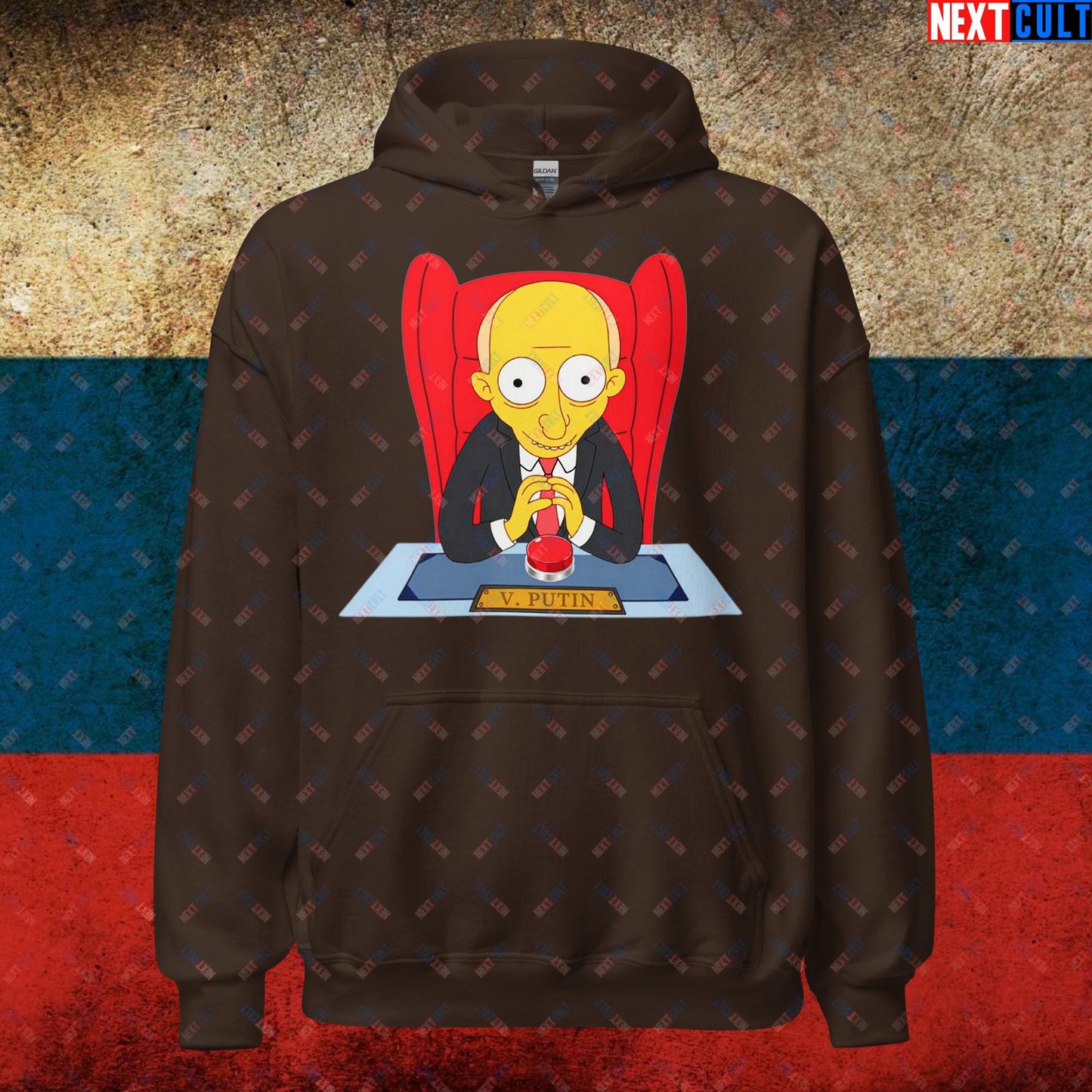 Anti Vladimir Putin Funny Mr. Burns Simpsons Unisex Hoodie Next Cult Brand