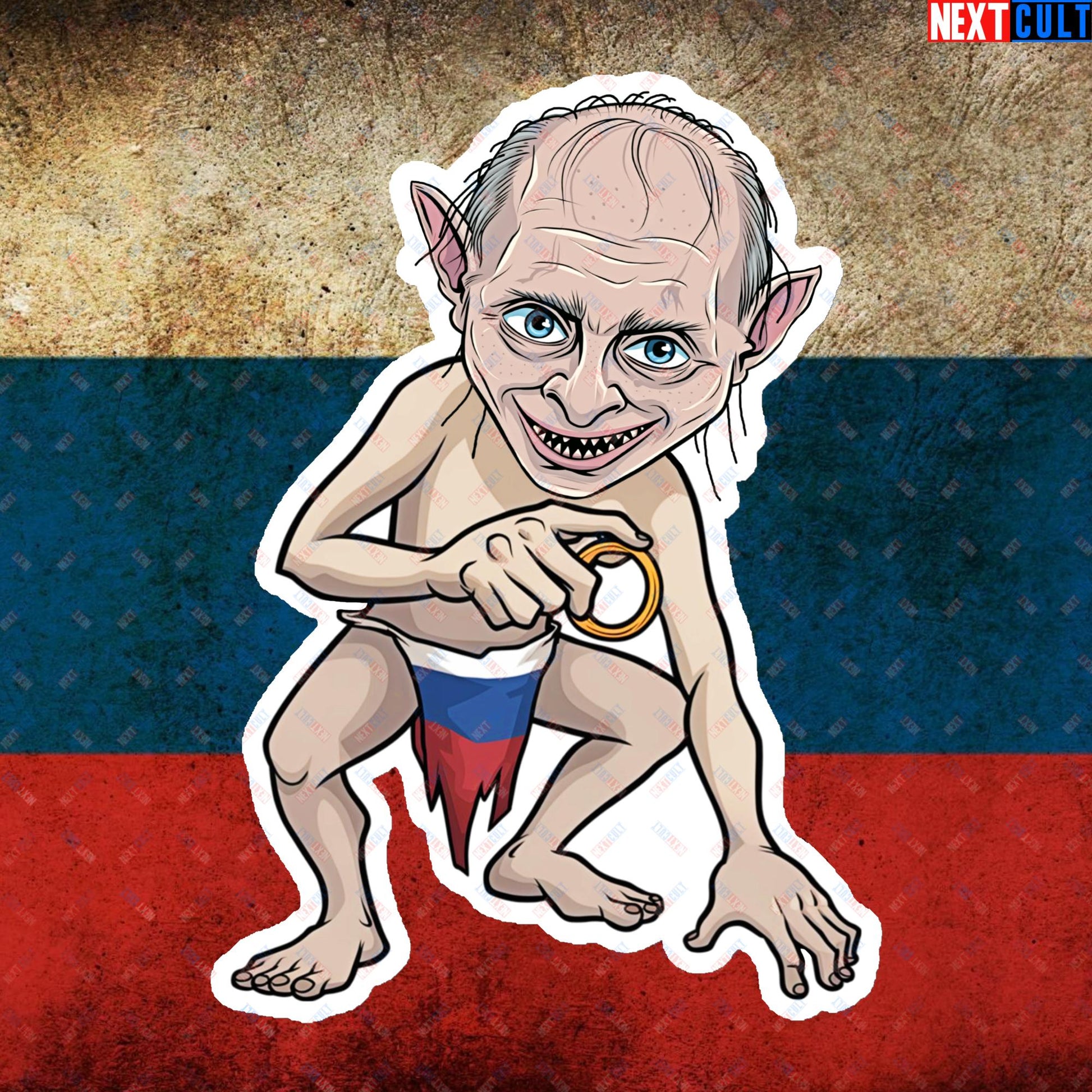 Anti Vladimir Putin Gollum Funny Magnet Next Cult Brand