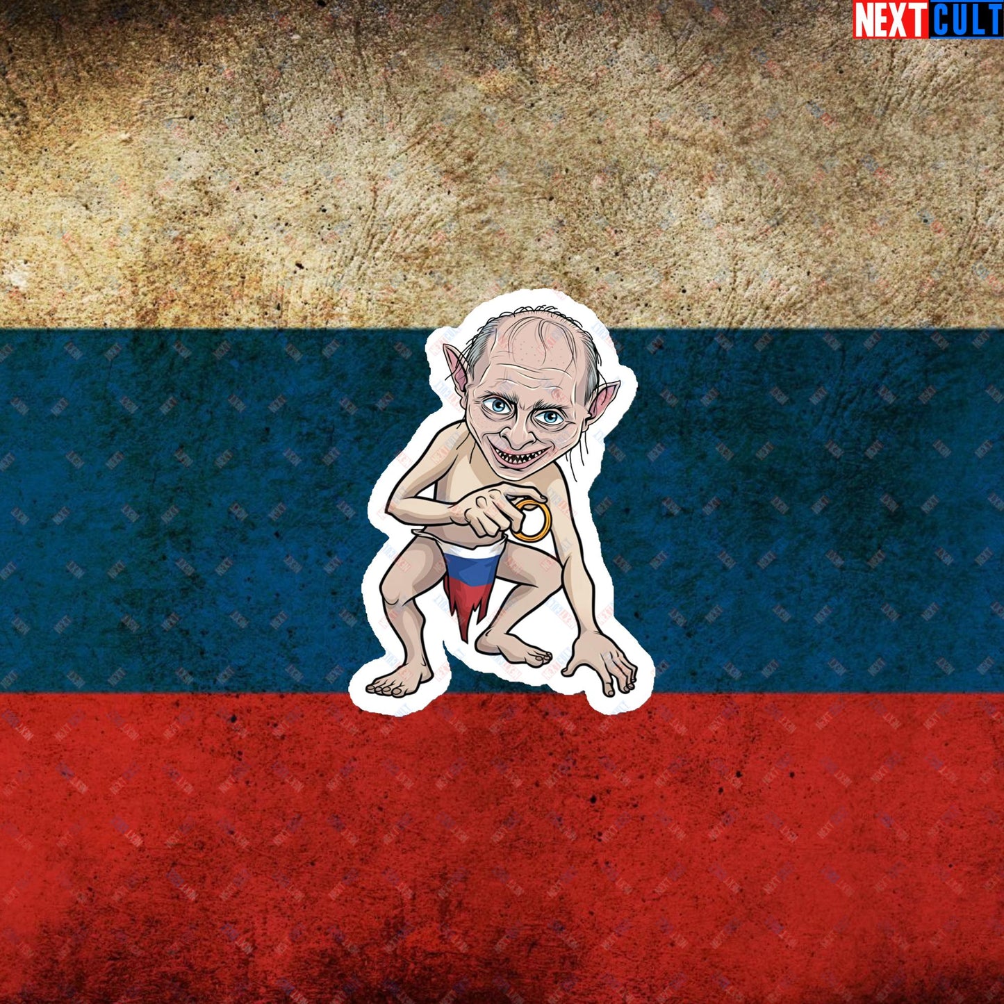 Anti Vladimir Putin Gollum Funny Magnet Next Cult Brand