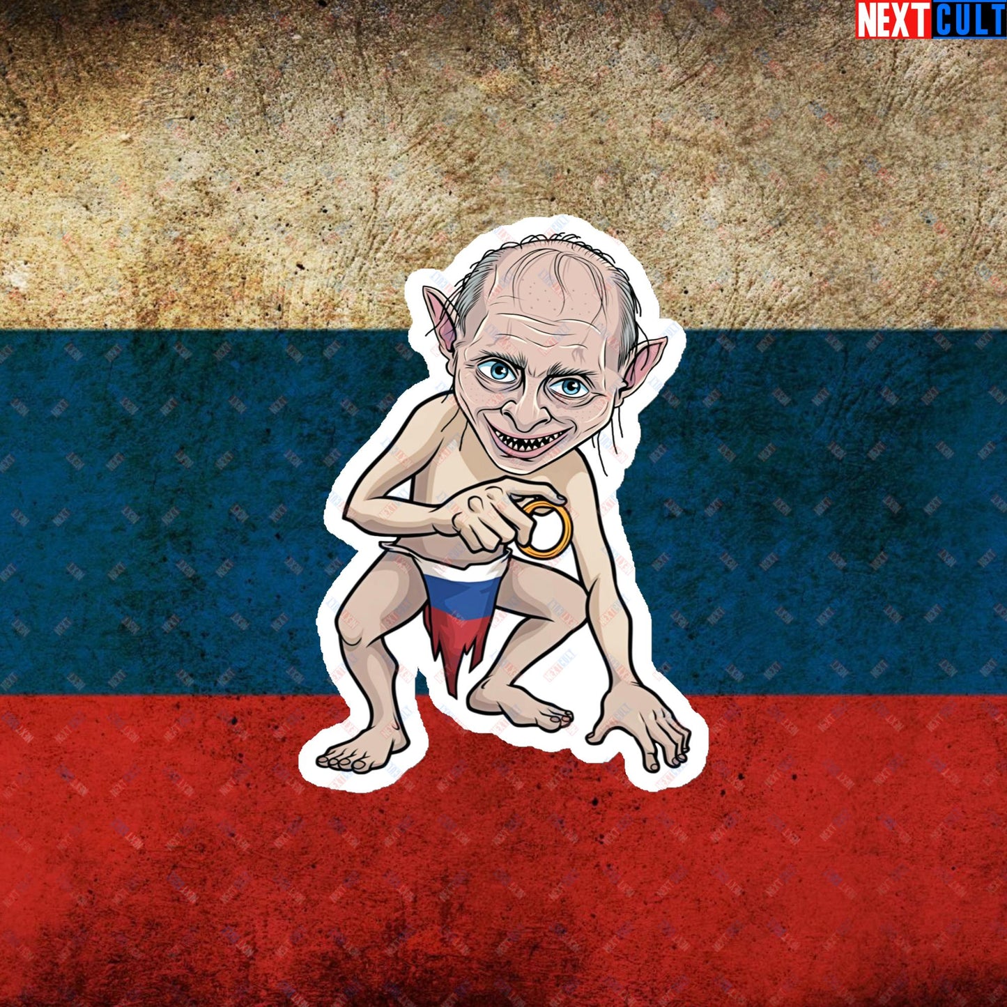 Anti Vladimir Putin Gollum Funny Magnet Next Cult Brand