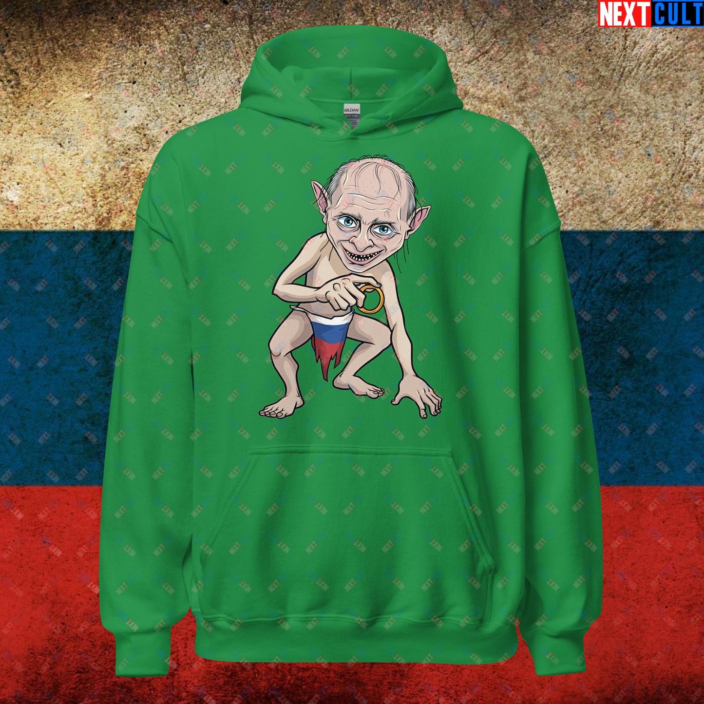 Anti Vladimir Putin Gollum Funny Unisex Hoodie Irish Green Hoodies Politics Vladimir Putin Next Cult Brand