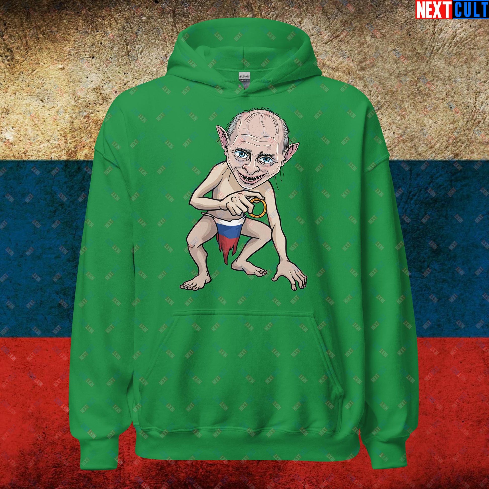 Anti Vladimir Putin Gollum Funny Unisex Hoodie Next Cult Brand