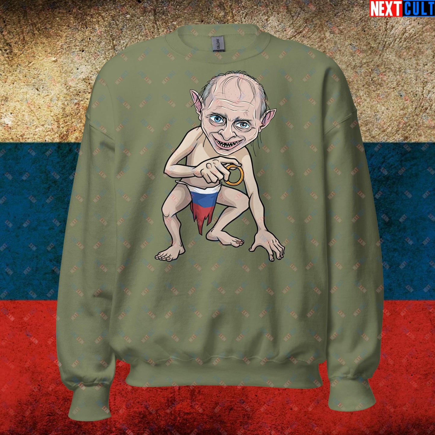 Anti Vladimir Putin Gollum Funny Unisex Sweatshirt Next Cult Brand