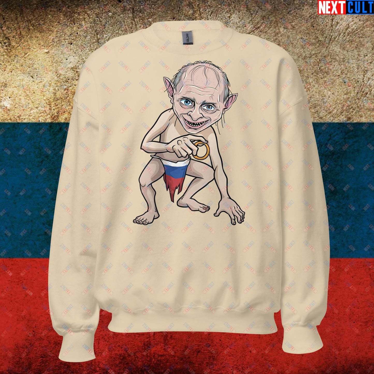 Anti Vladimir Putin Gollum Funny Unisex Sweatshirt Next Cult Brand