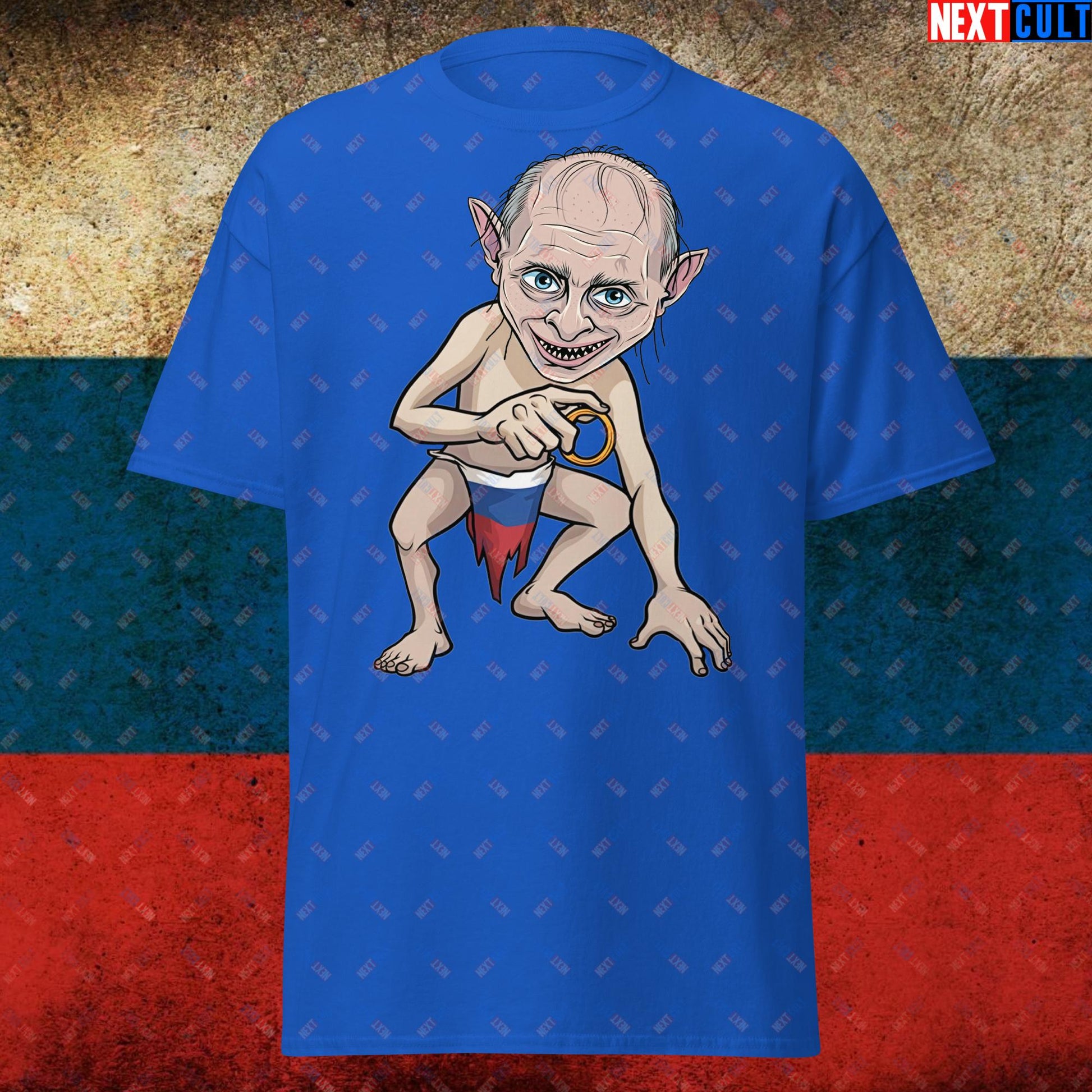 Anti Vladimir Putin Gollum Funny Unisex T-shirt Royal T-shirts Politics Vladimir Putin Next Cult Brand