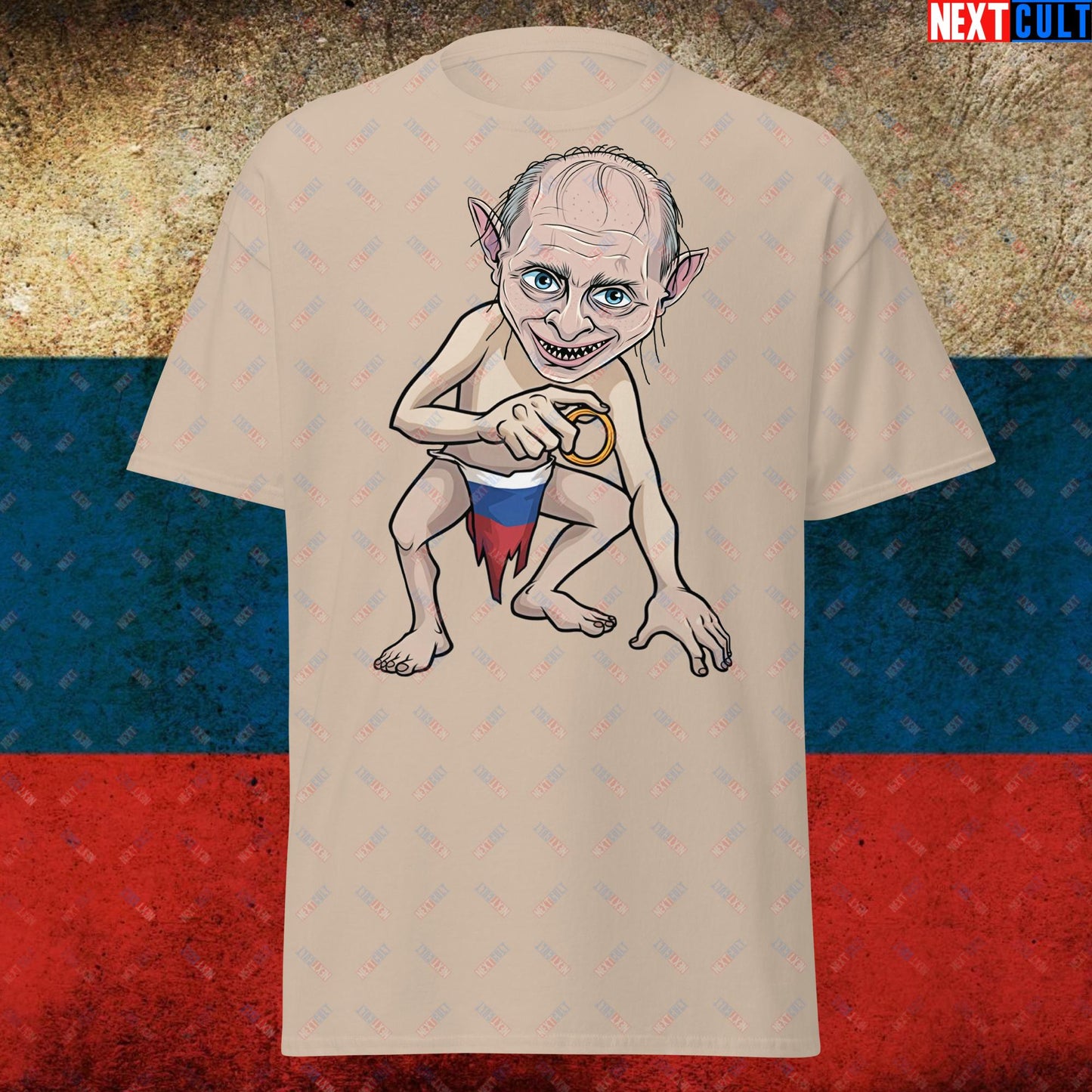 Anti Vladimir Putin Gollum Funny Unisex T-shirt Next Cult Brand