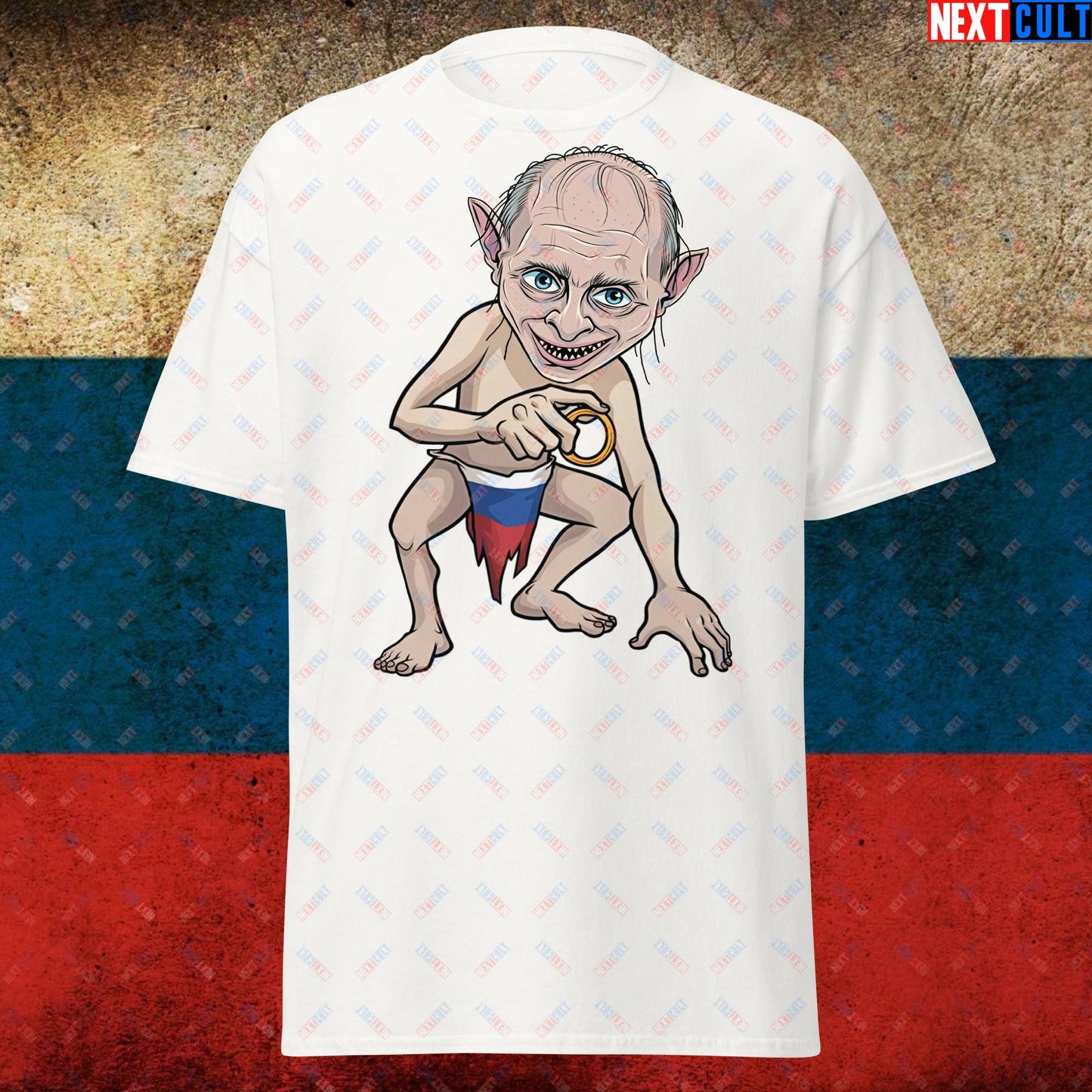 Anti Vladimir Putin Gollum Funny Unisex T-shirt Next Cult Brand