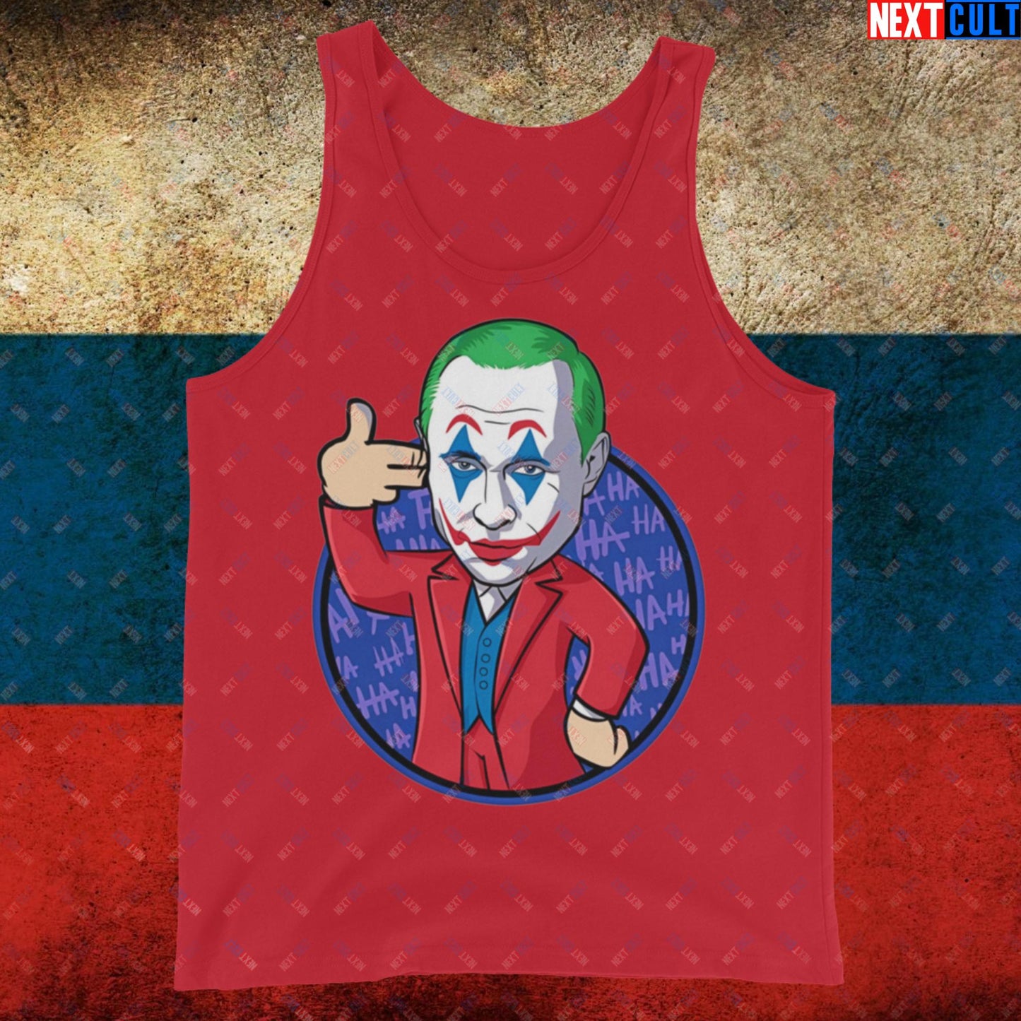 Anti Vladimir Putin Joker Tank Top Red Tank Tops Politics Vladimir Putin Next Cult Brand