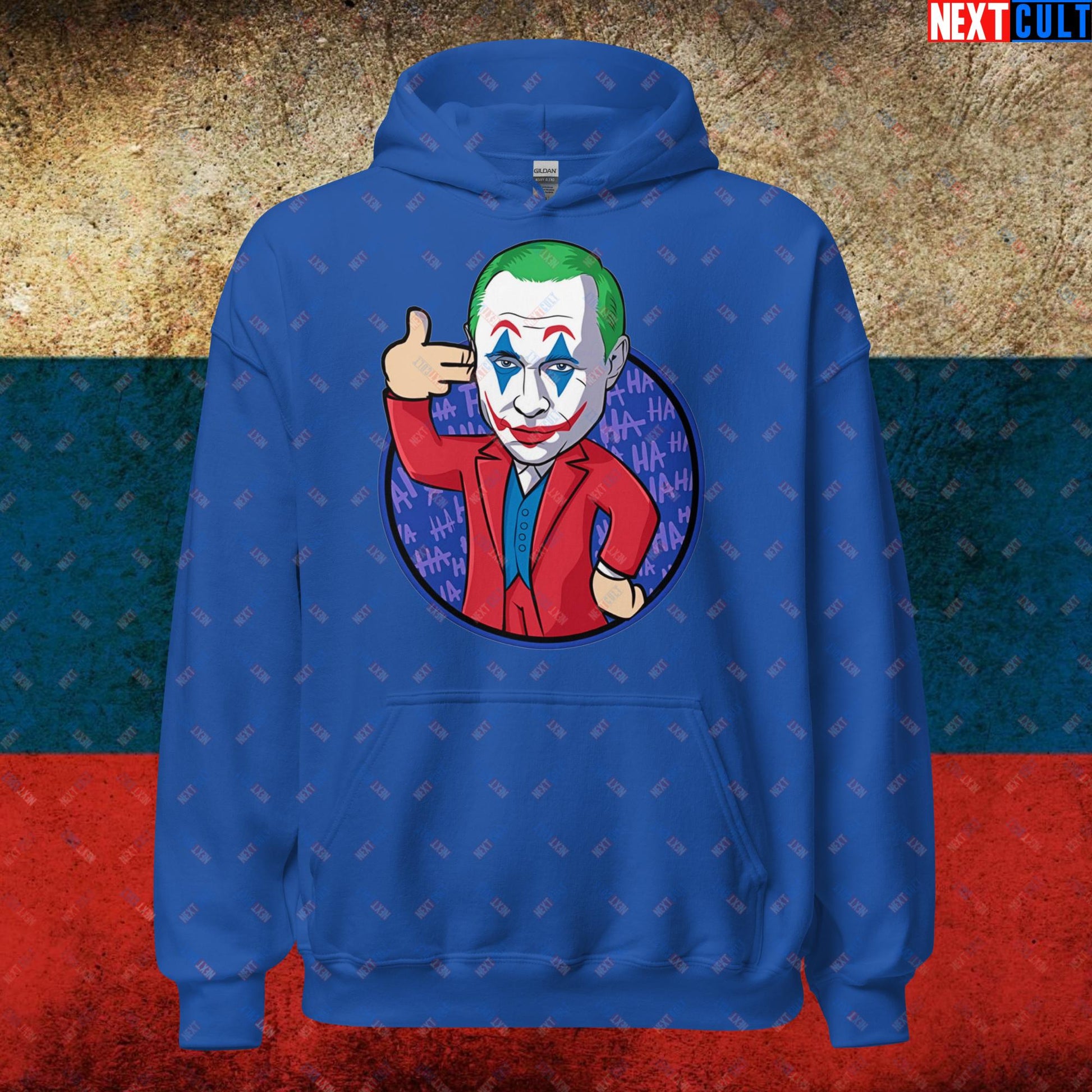 Anti Vladimir Putin Joker Unisex Hoodie Royal Hoodies Politics Vladimir Putin Next Cult Brand