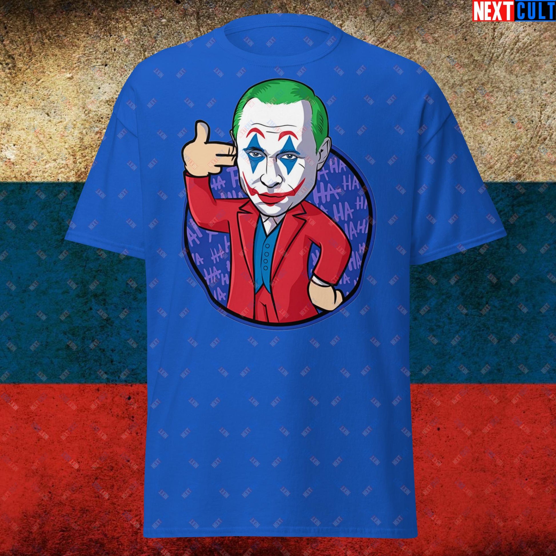 Anti Vladimir Putin Joker Unisex tee Royal T-shirts Politics Vladimir Putin Next Cult Brand