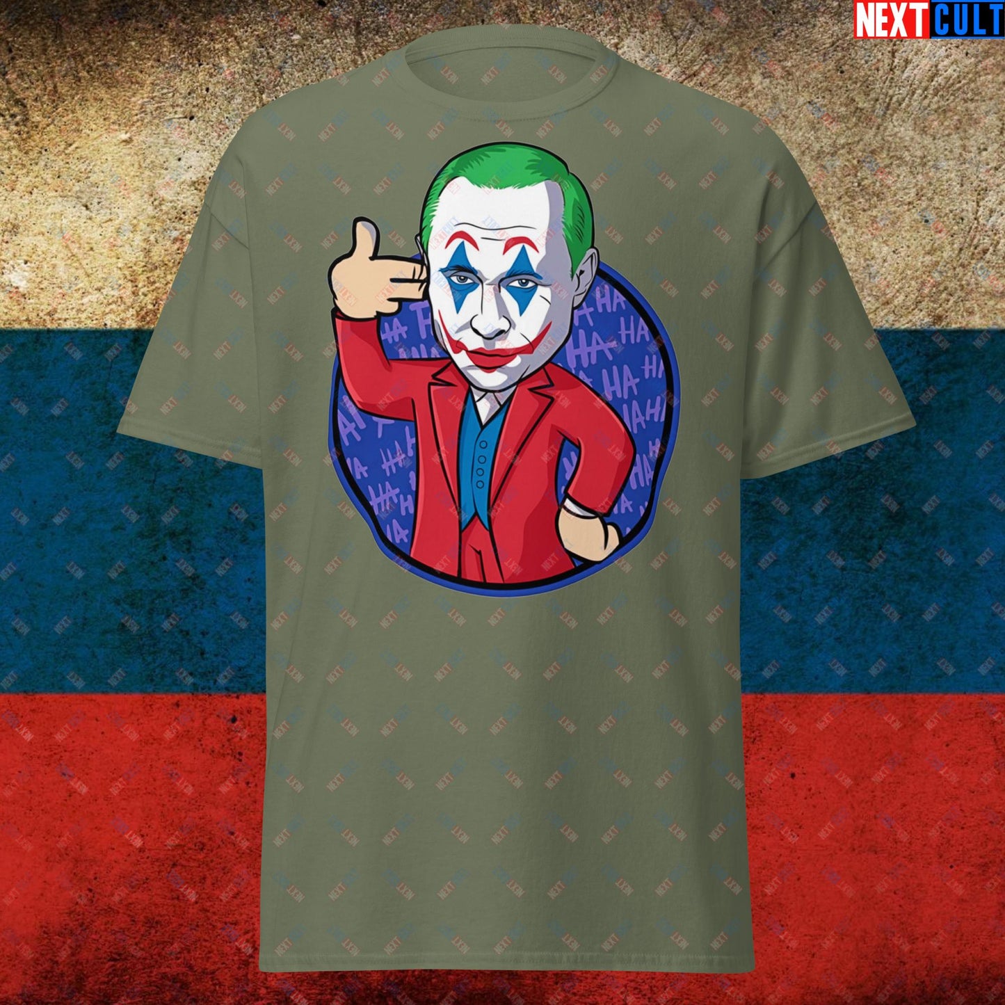 Anti Vladimir Putin Joker Unisex tee Next Cult Brand