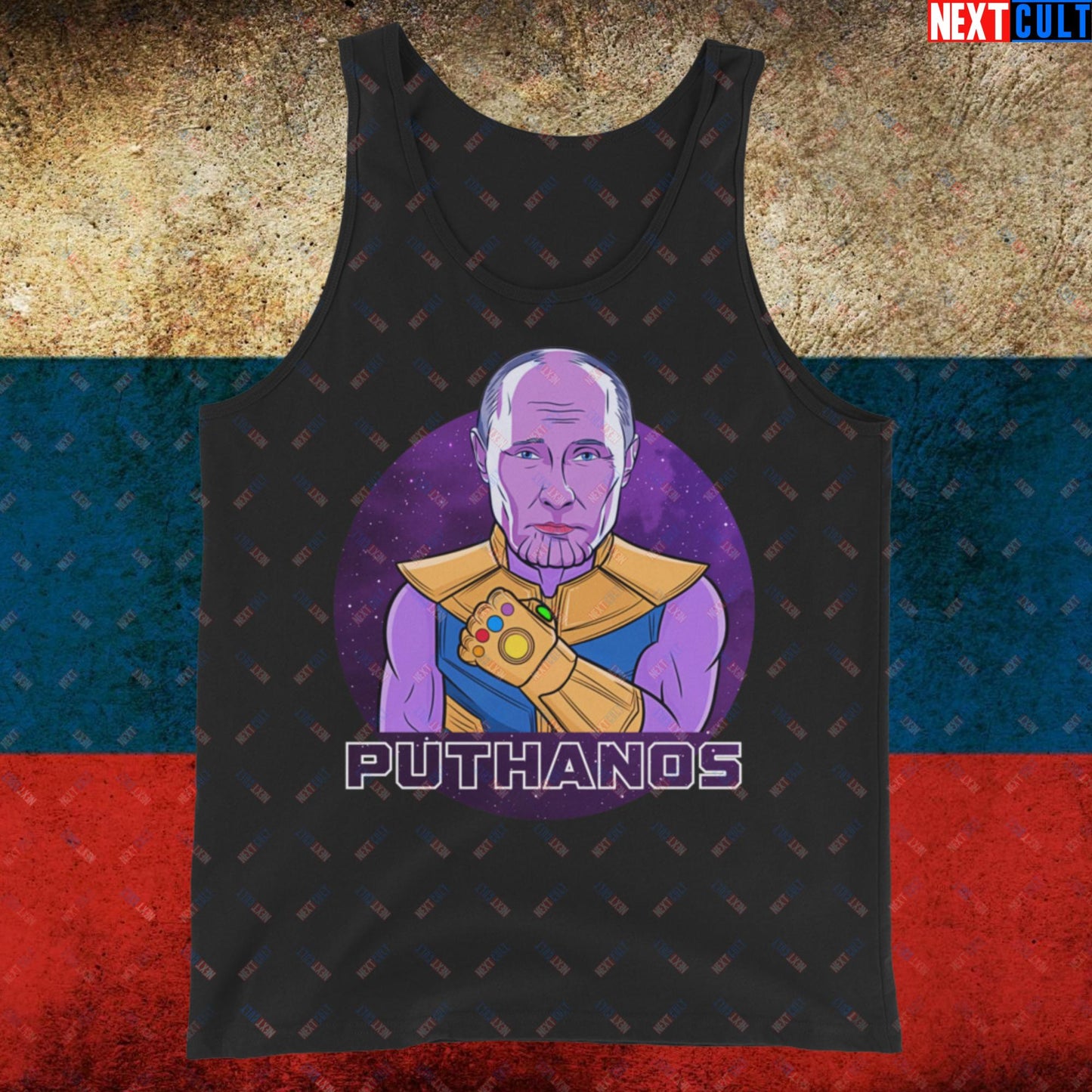 Anti Vladimir Putin Thanos Tank Top Black Tank Tops Politics Vladimir Putin Next Cult Brand