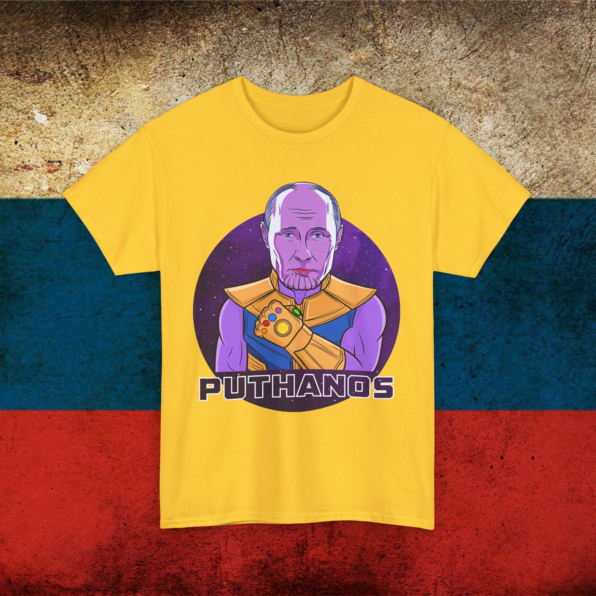 Anti Vladimir Putin Thanos Unisex Heavy Cotton Tee Next Cult Brand