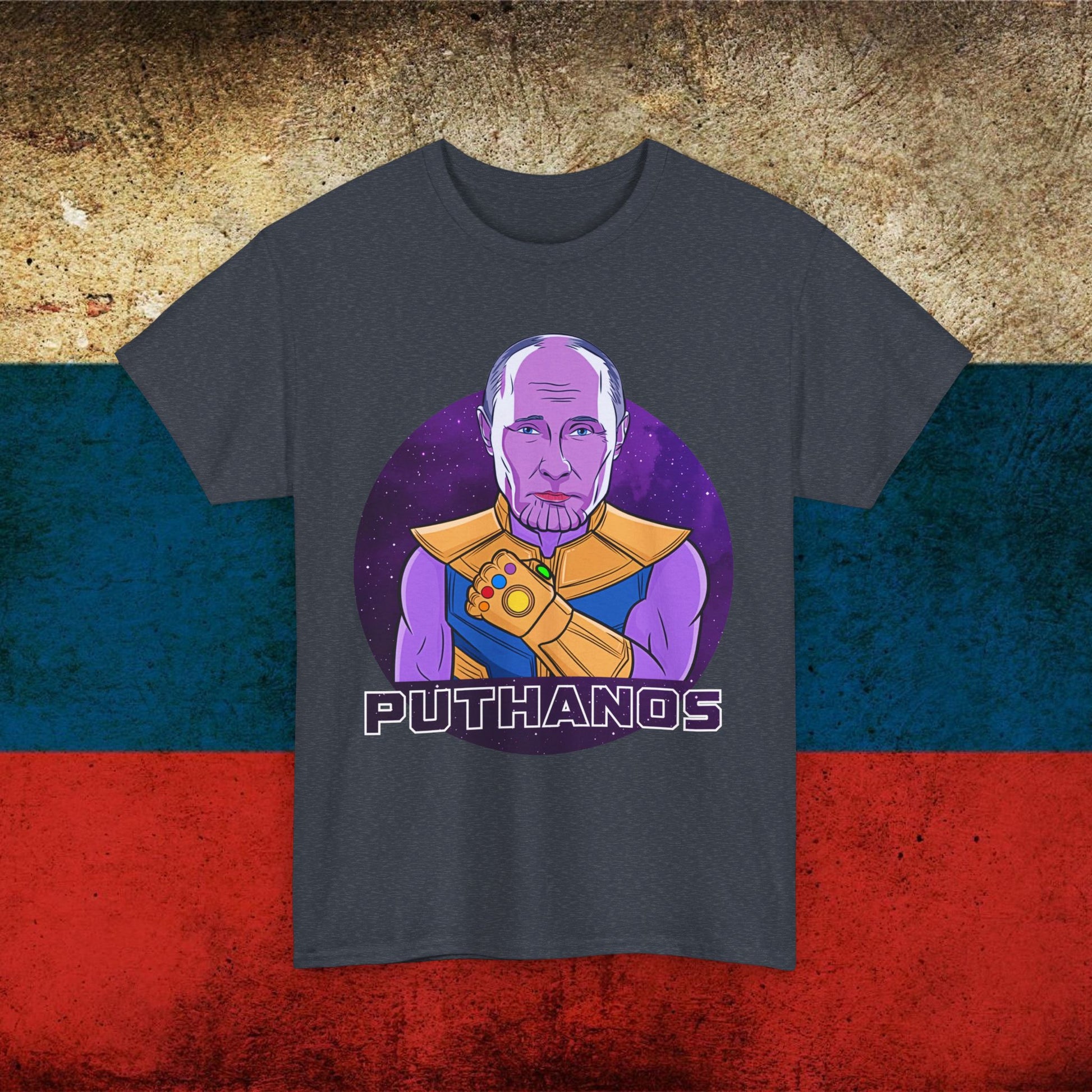 Anti Vladimir Putin Thanos Unisex Heavy Cotton Tee Next Cult Brand