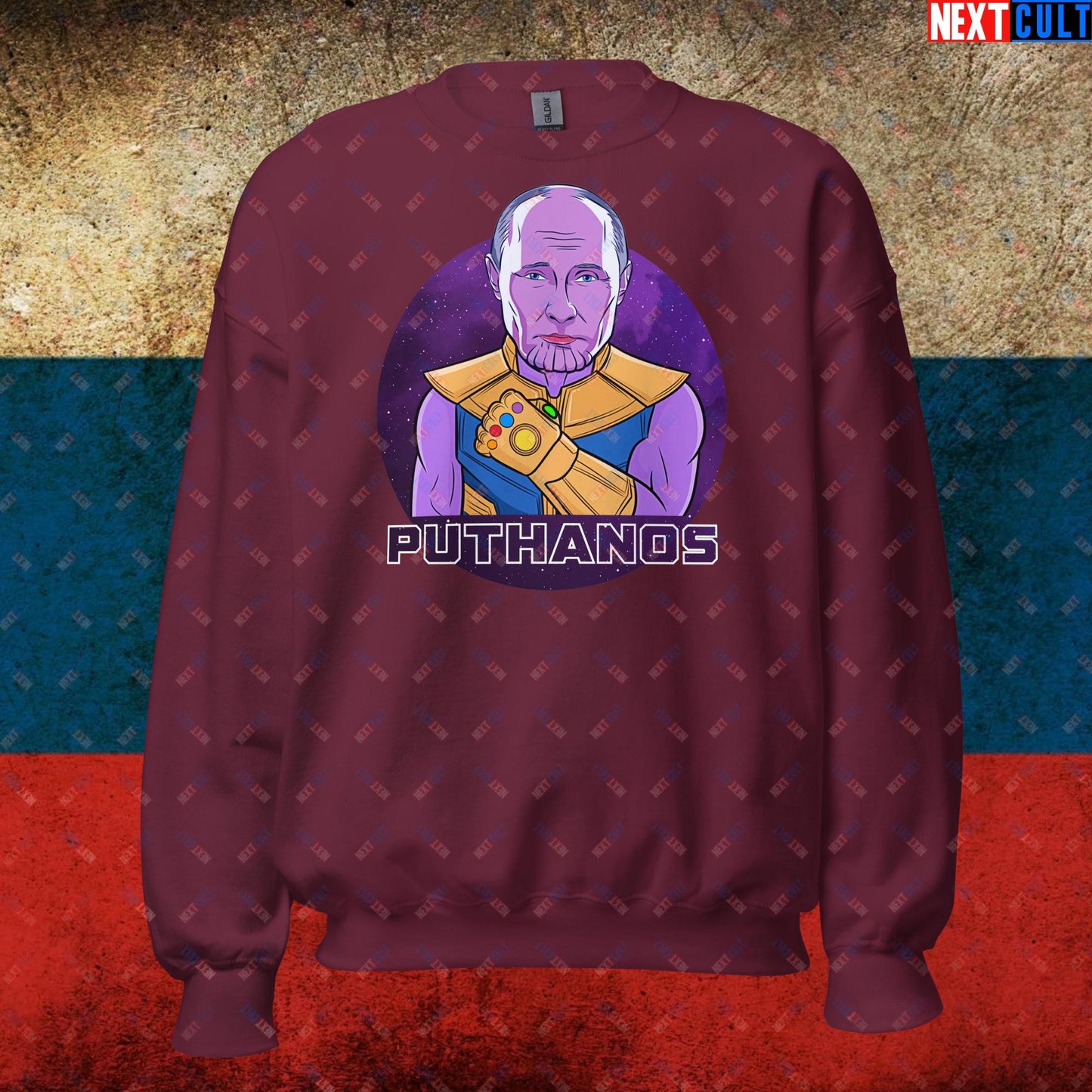 Anti Vladimir Putin Thanos Unisex Sweatshirt Next Cult Brand