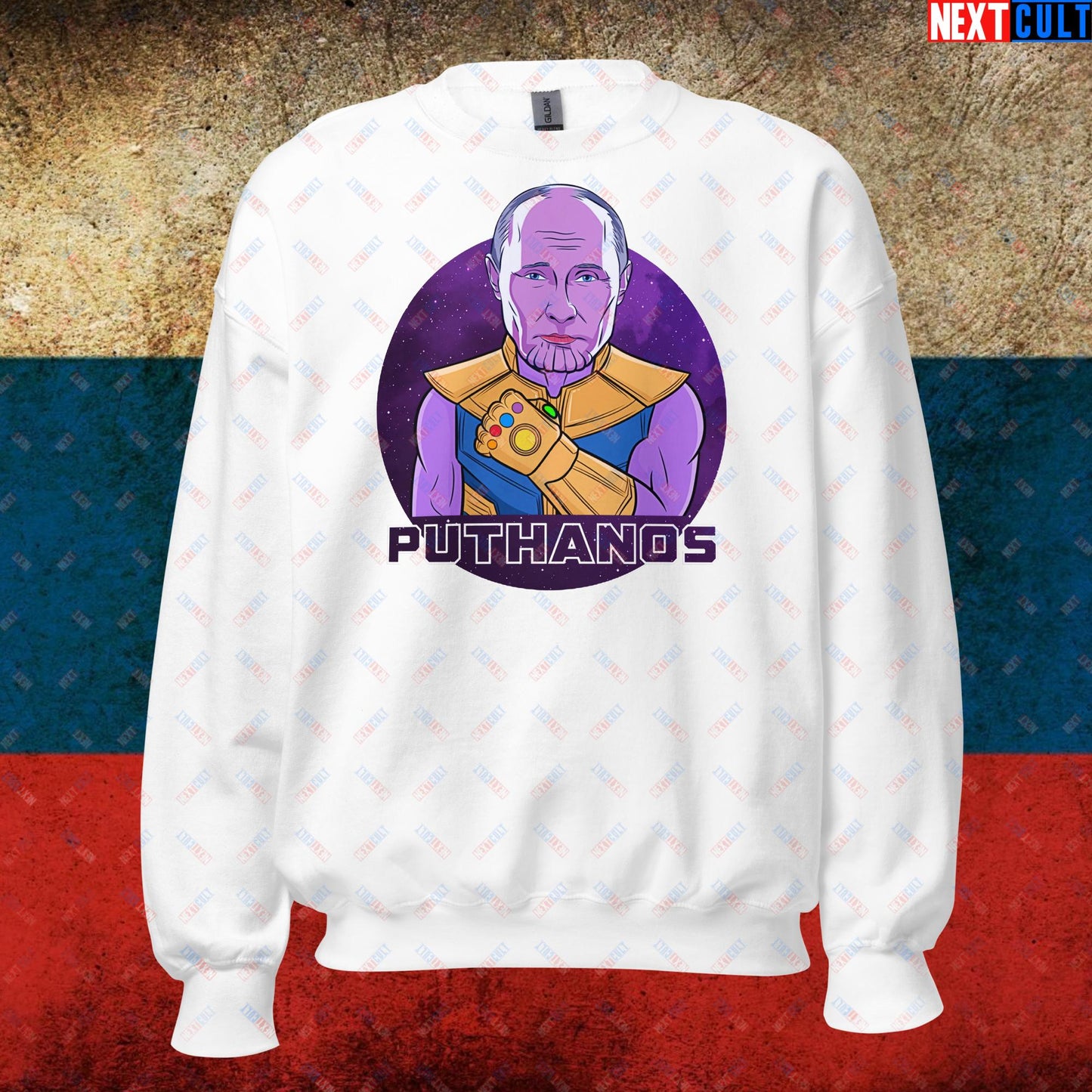 Anti Vladimir Putin Thanos Unisex Sweatshirt Next Cult Brand