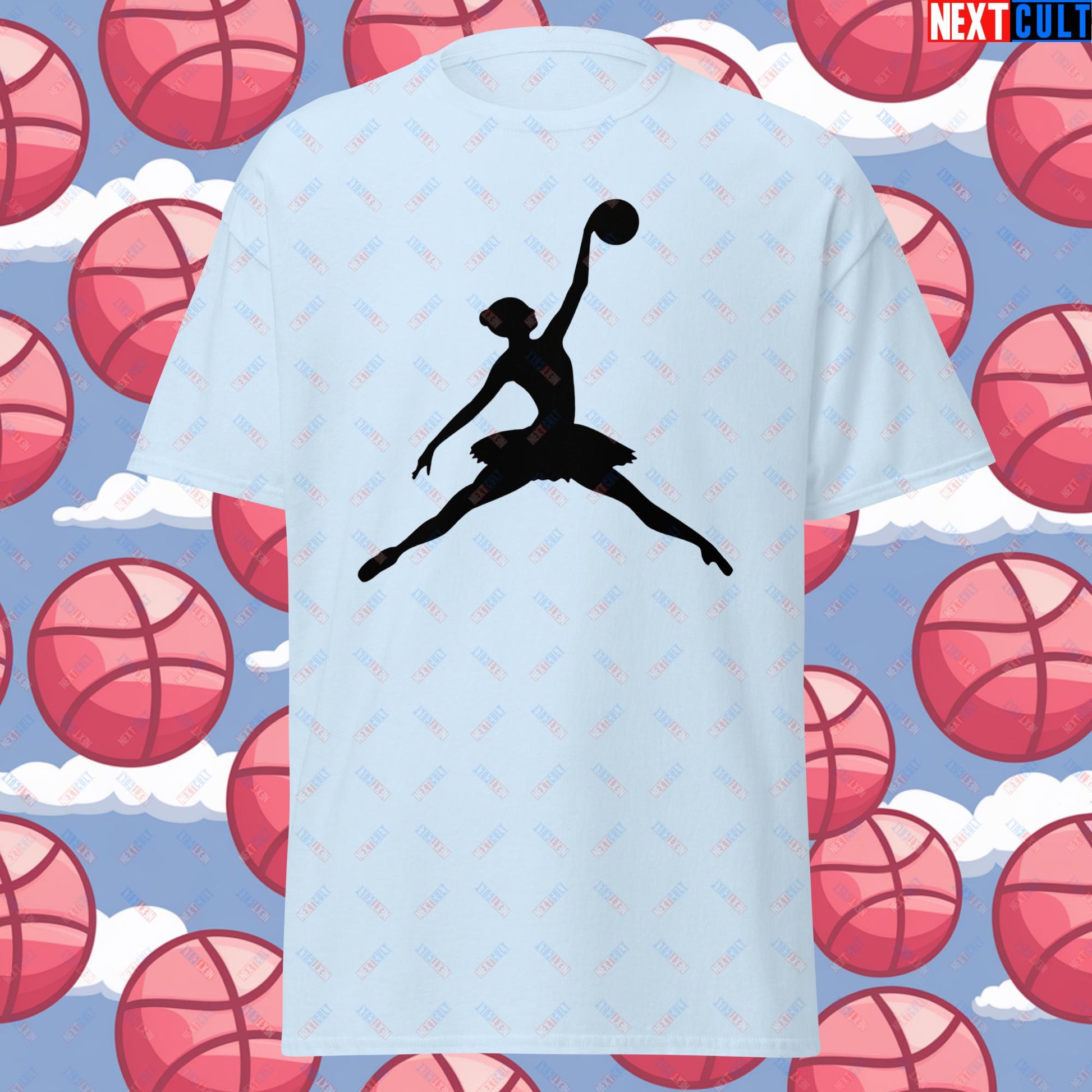 BALLERina Girl's Basketball Ballet Air Ballerina Women's Basketball Cute Unisex tee Next Cult Brand