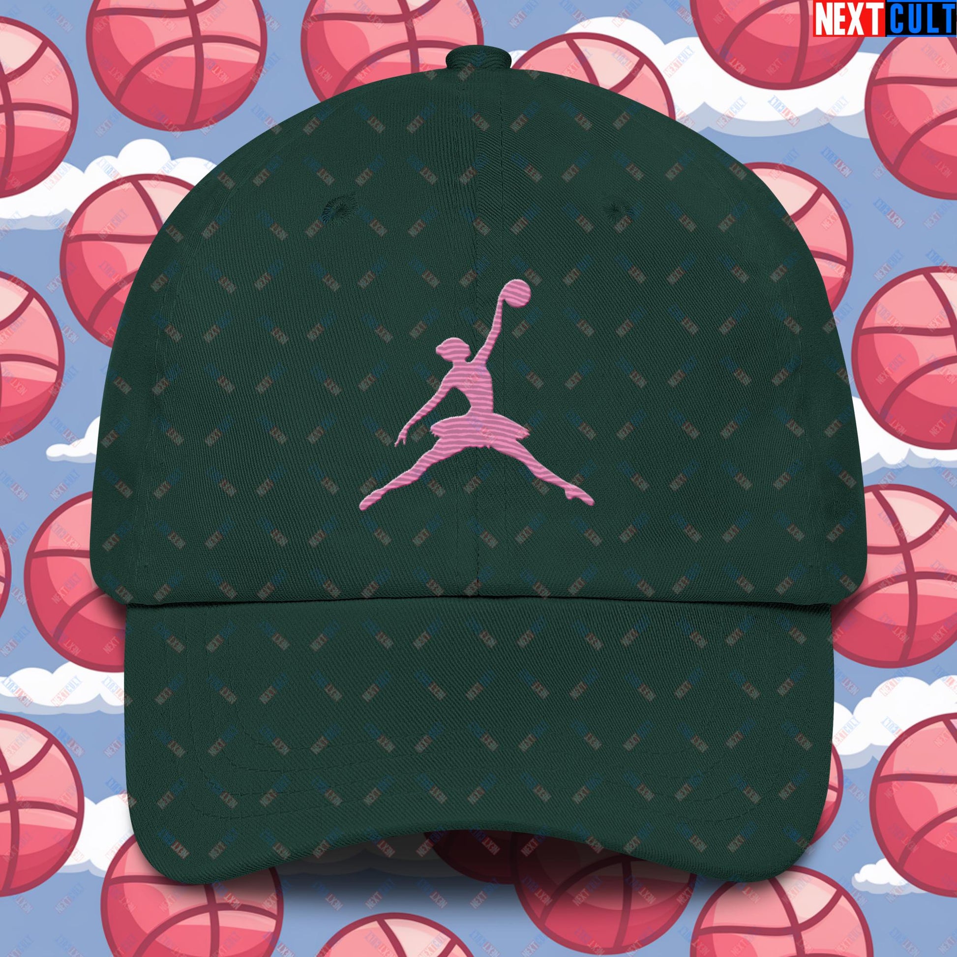 BALLERina Girl's Basketball Ballet Air Ballerina Women's Basketball Dad hat Spruce Hats Basketball WNBA Next Cult Brand