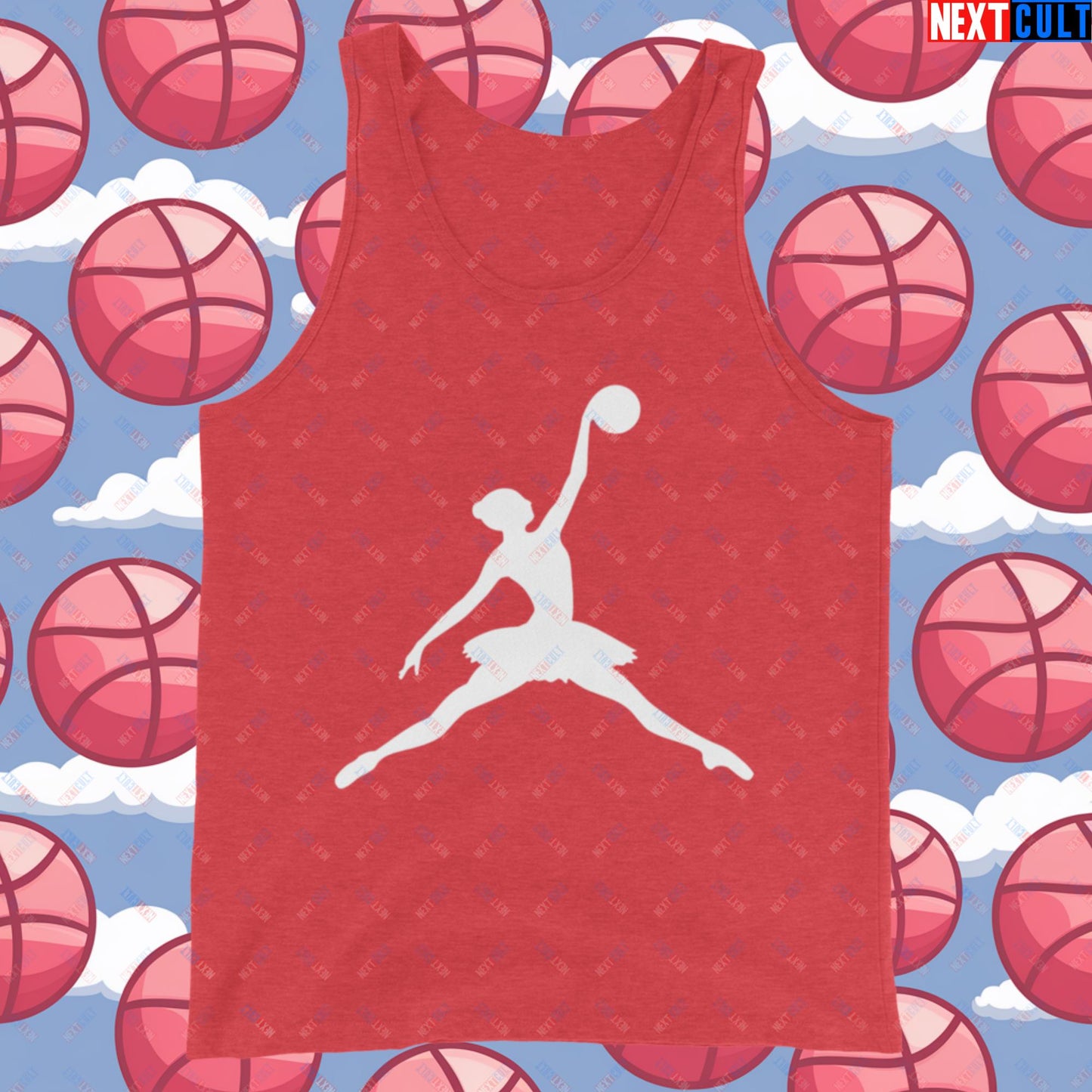 BALLERina Girl's Basketball Ballet Air Ballerina Women's Basketball Funny Tank Top Next Cult Brand