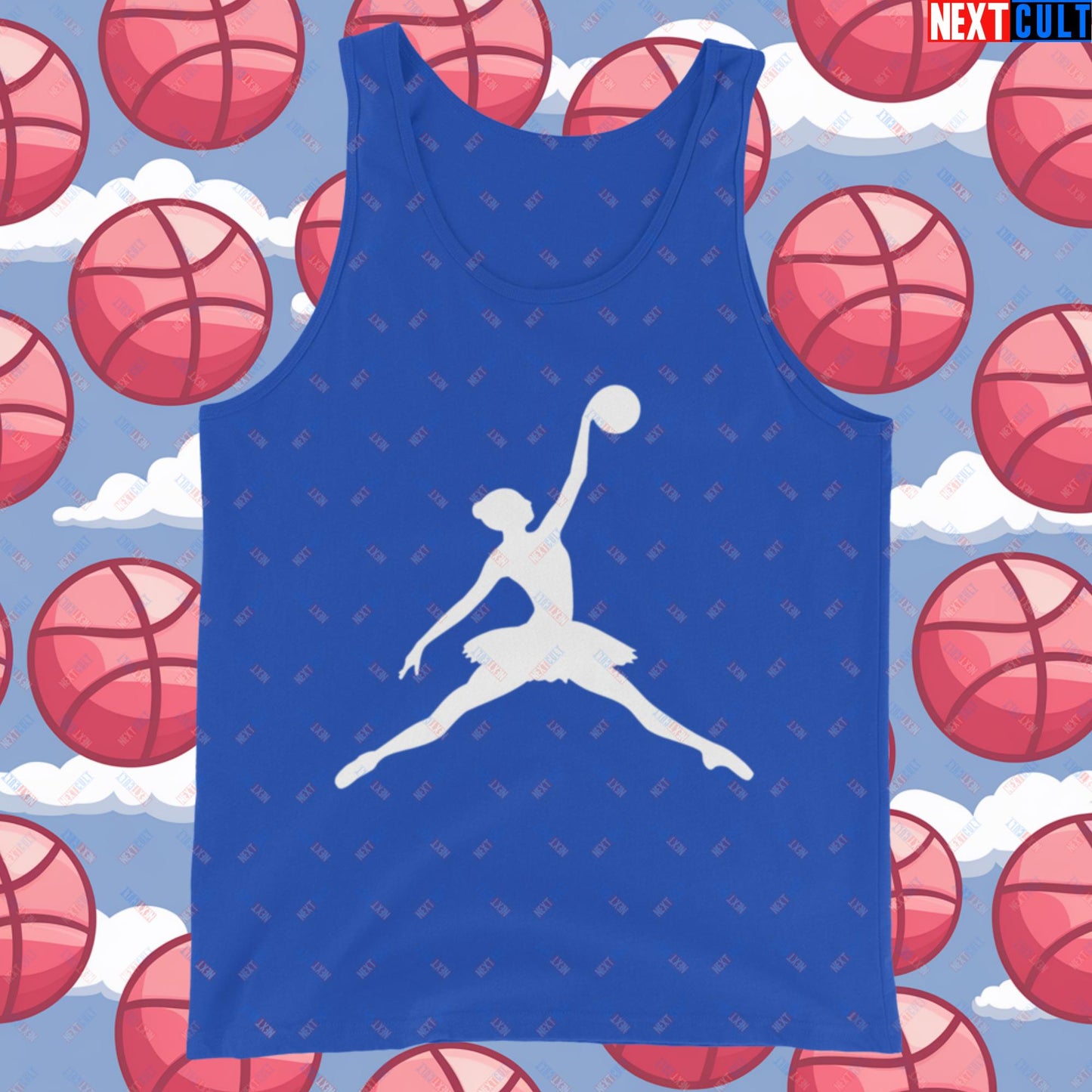 BALLERina Girl's Basketball Ballet Air Ballerina Women's Basketball Funny Tank Top True Royal Tank Tops Basketball WNBA Next Cult Brand