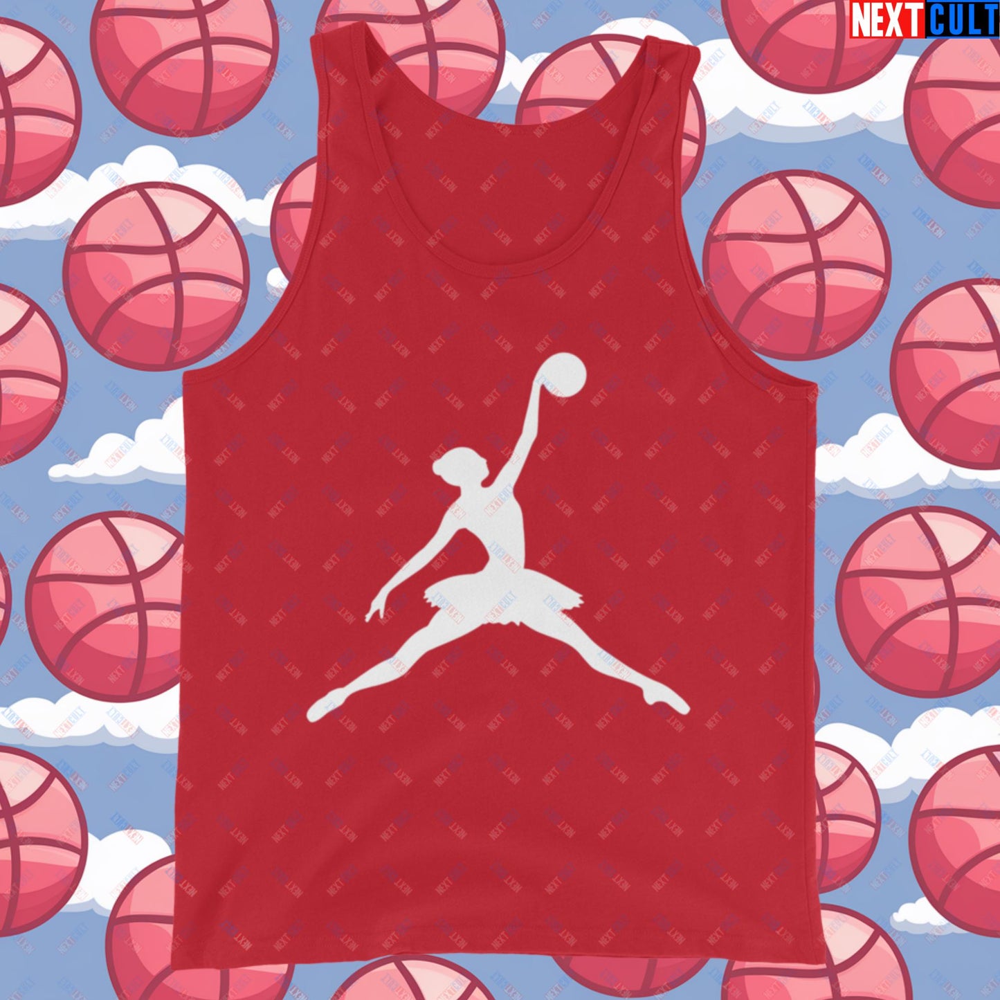 BALLERina Girl's Basketball Ballet Air Ballerina Women's Basketball Funny Tank Top Next Cult Brand