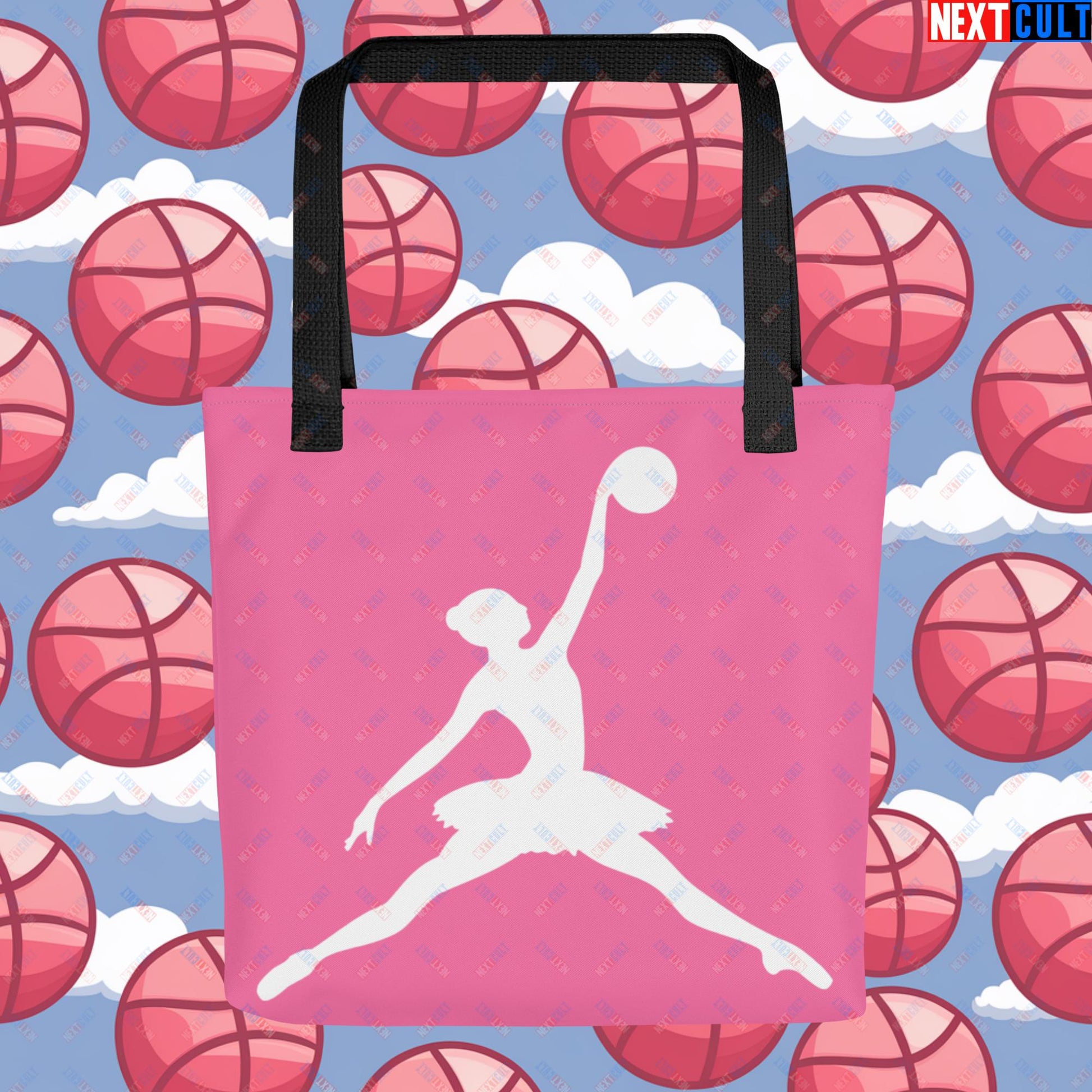 BALLERina Girl's Basketball Ballet Air Ballerina Women's Basketball Funny Tote bag Next Cult Brand