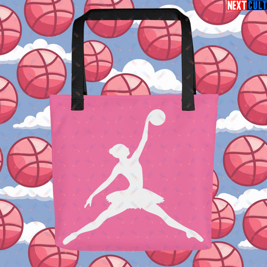 BALLERina Girl's Basketball Ballet Air Ballerina Women's Basketball Funny Tote bag Default Title Bags Basketball WNBA Next Cult Brand