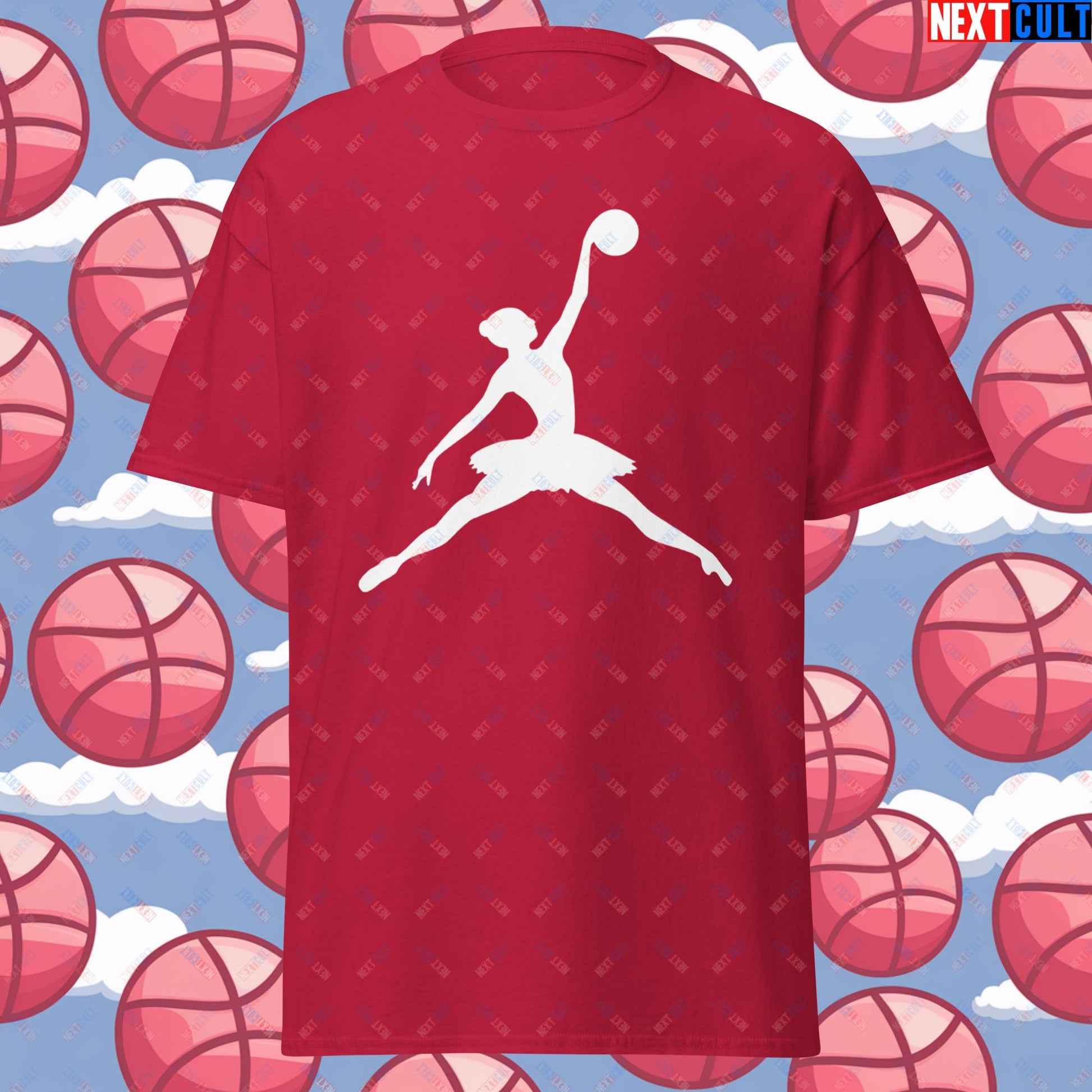 BALLERina Girl's Basketball Ballet Air Ballerina Women's Basketball Funny Unisex tee Next Cult Brand