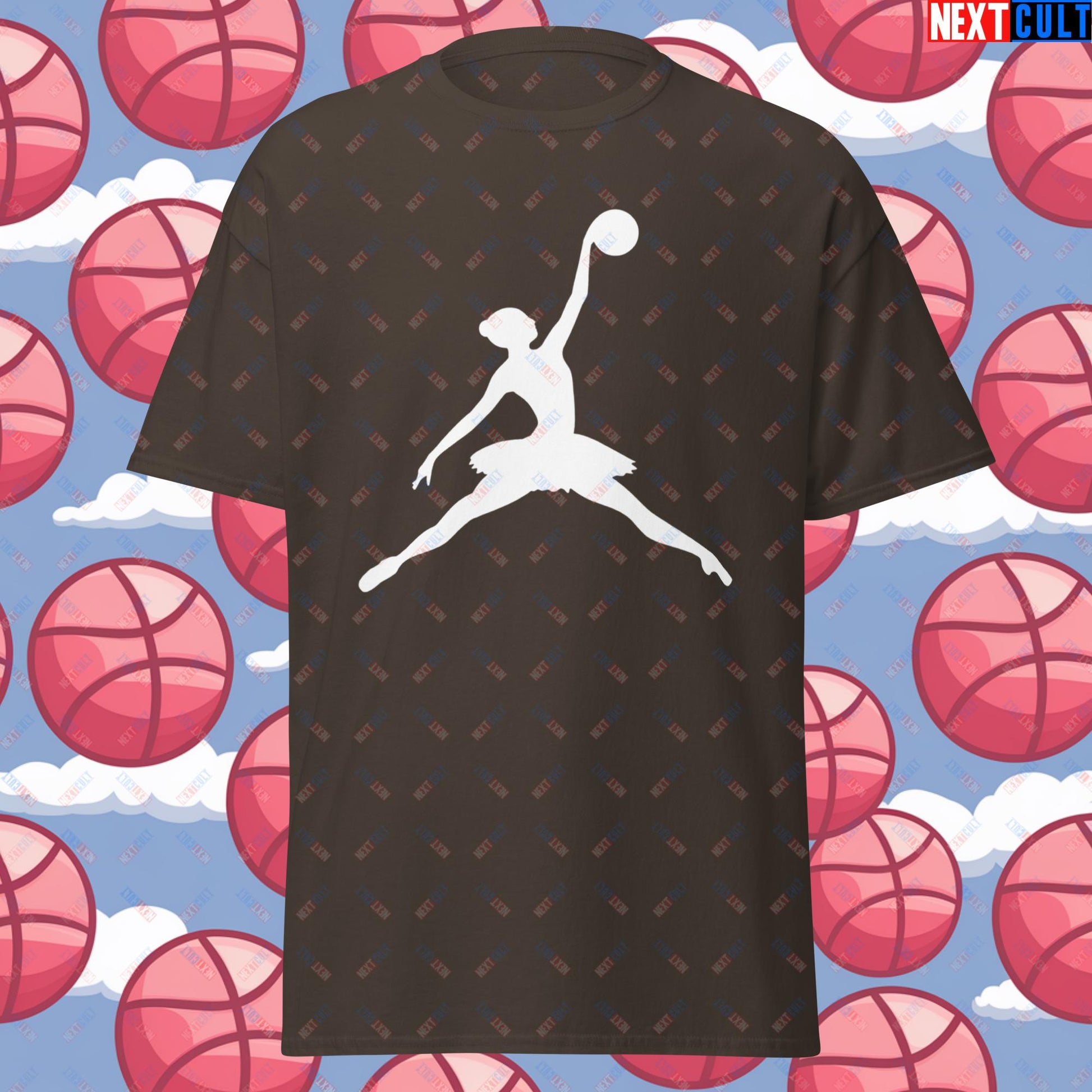 BALLERina Girl's Basketball Ballet Air Ballerina Women's Basketball Funny Unisex tee Next Cult Brand