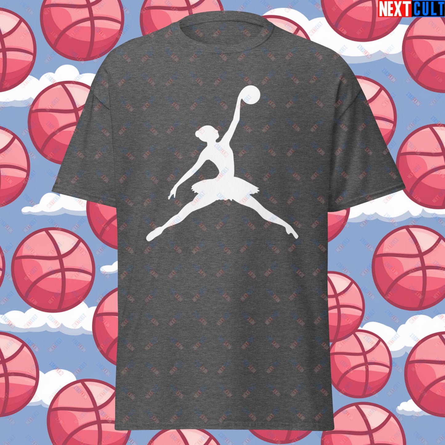 BALLERina Girl's Basketball Ballet Air Ballerina Women's Basketball Funny Unisex tee Next Cult Brand