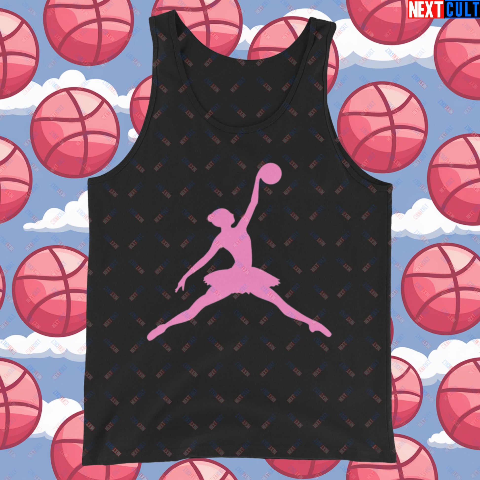 BALLERina Girl's Basketball Ballet Air Ballerina Women's Basketball Tank Top Black Tank Tops Basketball WNBA Next Cult Brand