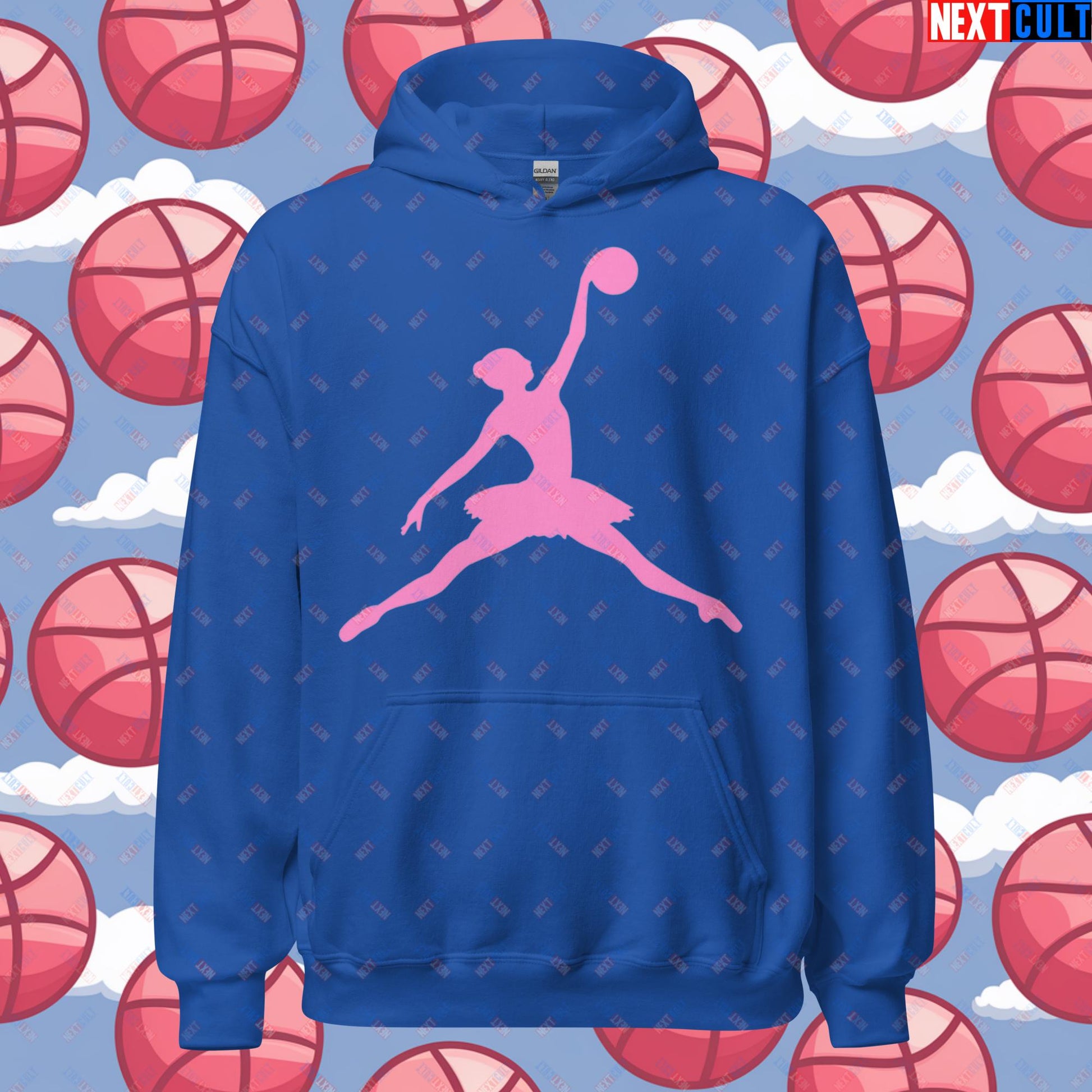 BALLERina Girl's Basketball Ballet Air Ballerina Women's Basketball Unisex Hoodie Next Cult Brand