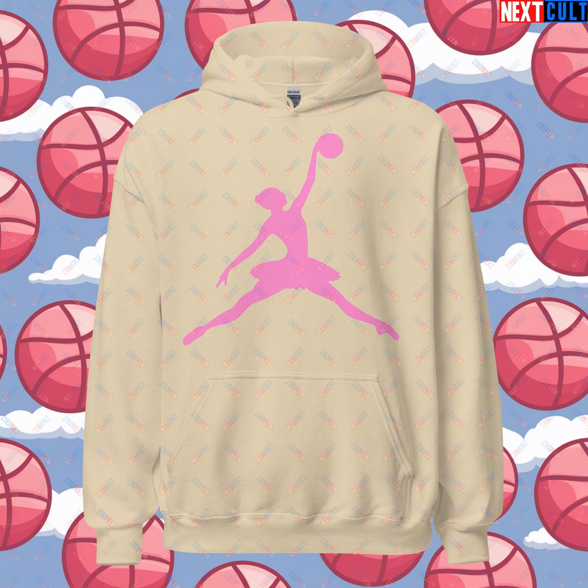 BALLERina Girl's Basketball Ballet Air Ballerina Women's Basketball Unisex Hoodie Sand Hoodies Basketball WNBA Next Cult Brand