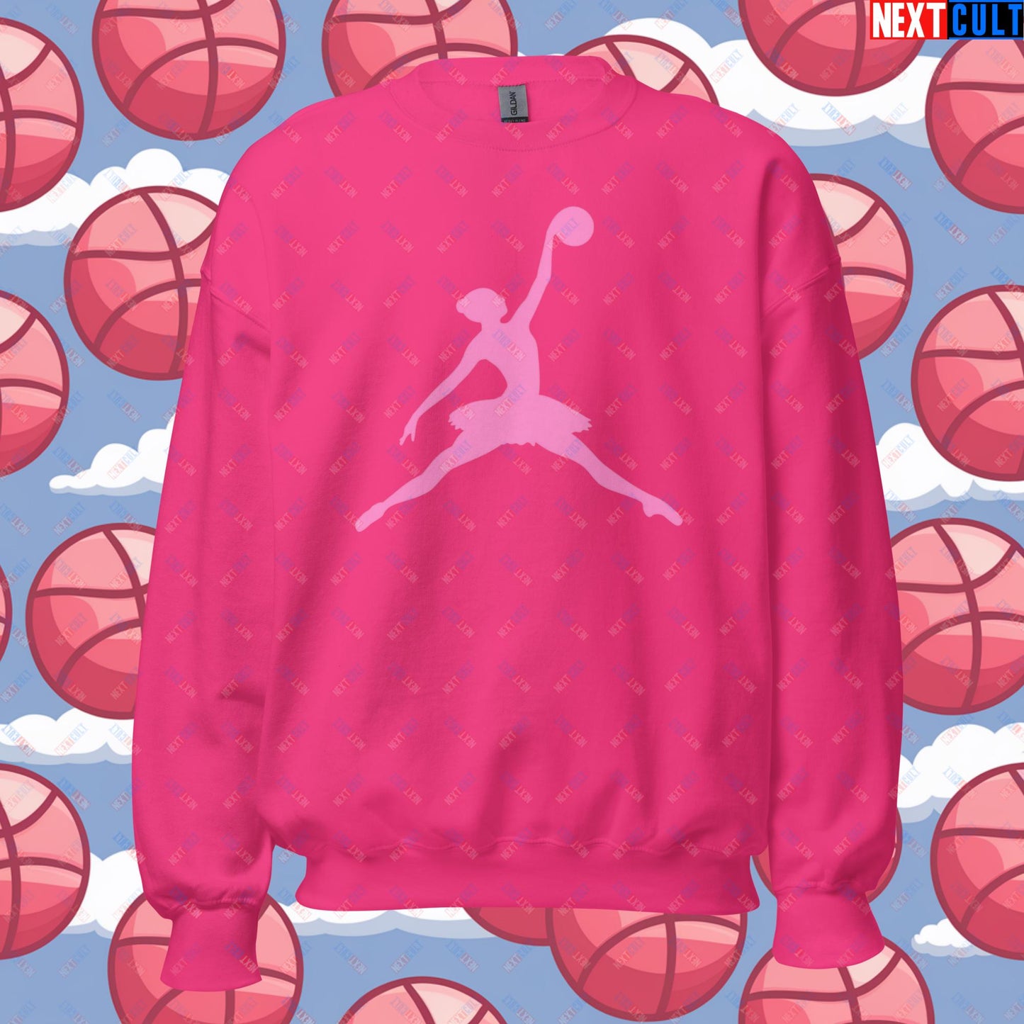 BALLERina Girl's Basketball Ballet Air Ballerina Women's Basketball Unisex Sweatshirt Heliconia Sweatshirts Basketball WNBA Next Cult Brand