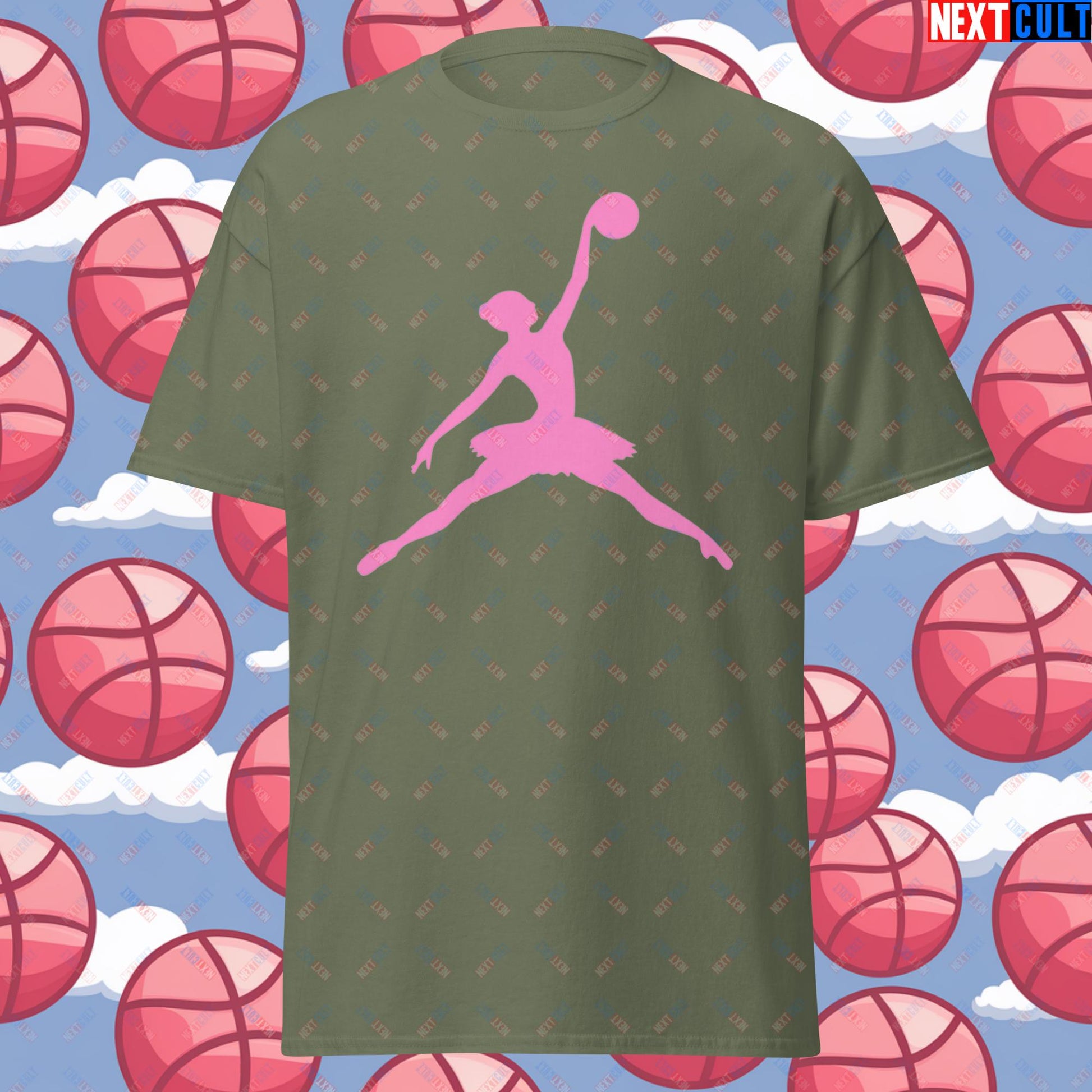 BALLERina Girl's Basketball Ballet Air Ballerina Women's Basketball Unisex tee Next Cult Brand