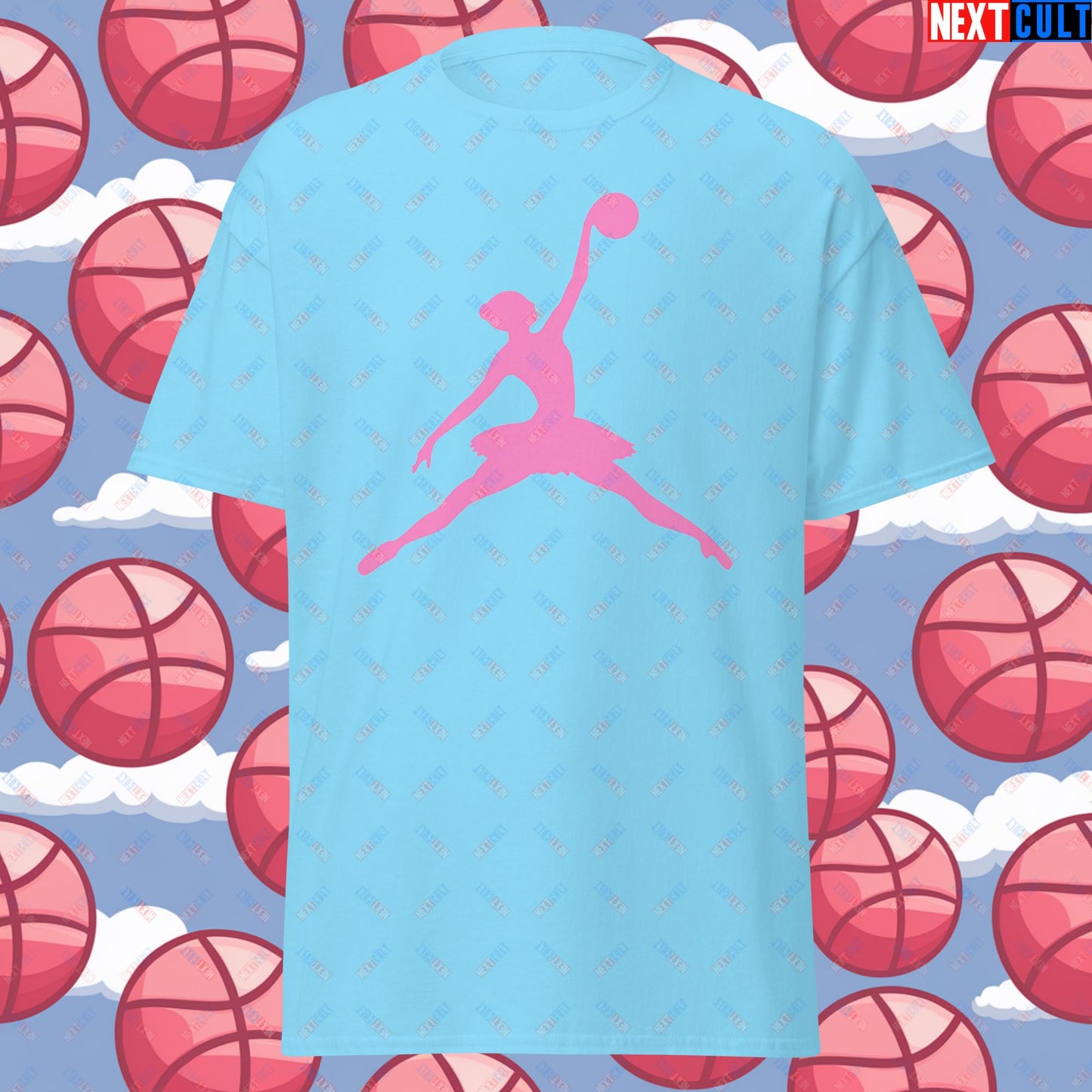 BALLERina Girl's Basketball Ballet Air Ballerina Women's Basketball Unisex tee Sky T-shirts Basketball WNBA Next Cult Brand