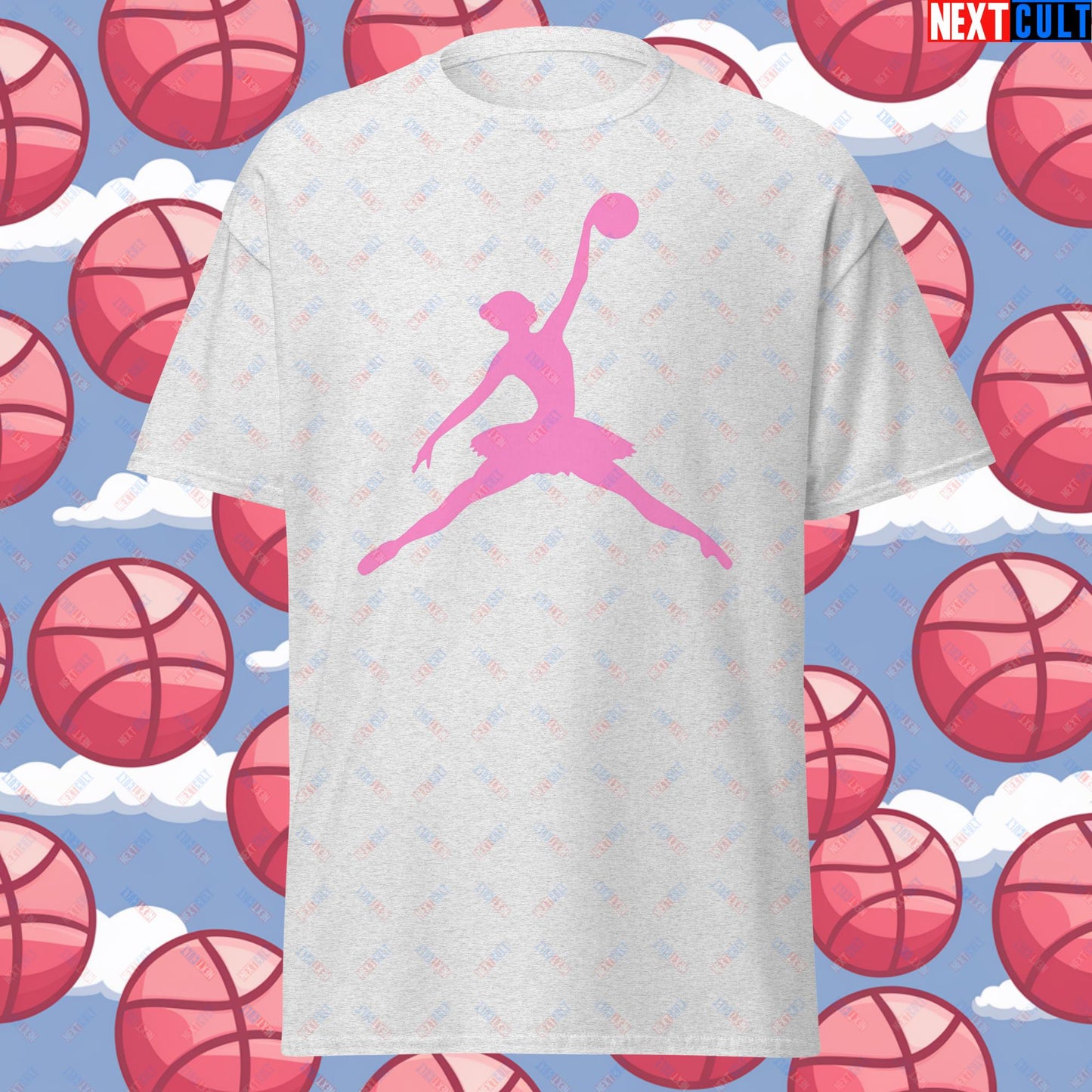 BALLERina Girl's Basketball Ballet Air Ballerina Women's Basketball Unisex tee Ash T-shirts Basketball WNBA Next Cult Brand