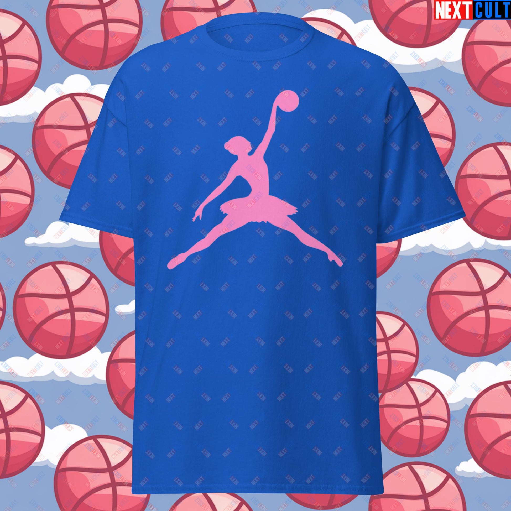 BALLERina Girl's Basketball Ballet Air Ballerina Women's Basketball Unisex tee Royal T-shirts Basketball WNBA Next Cult Brand