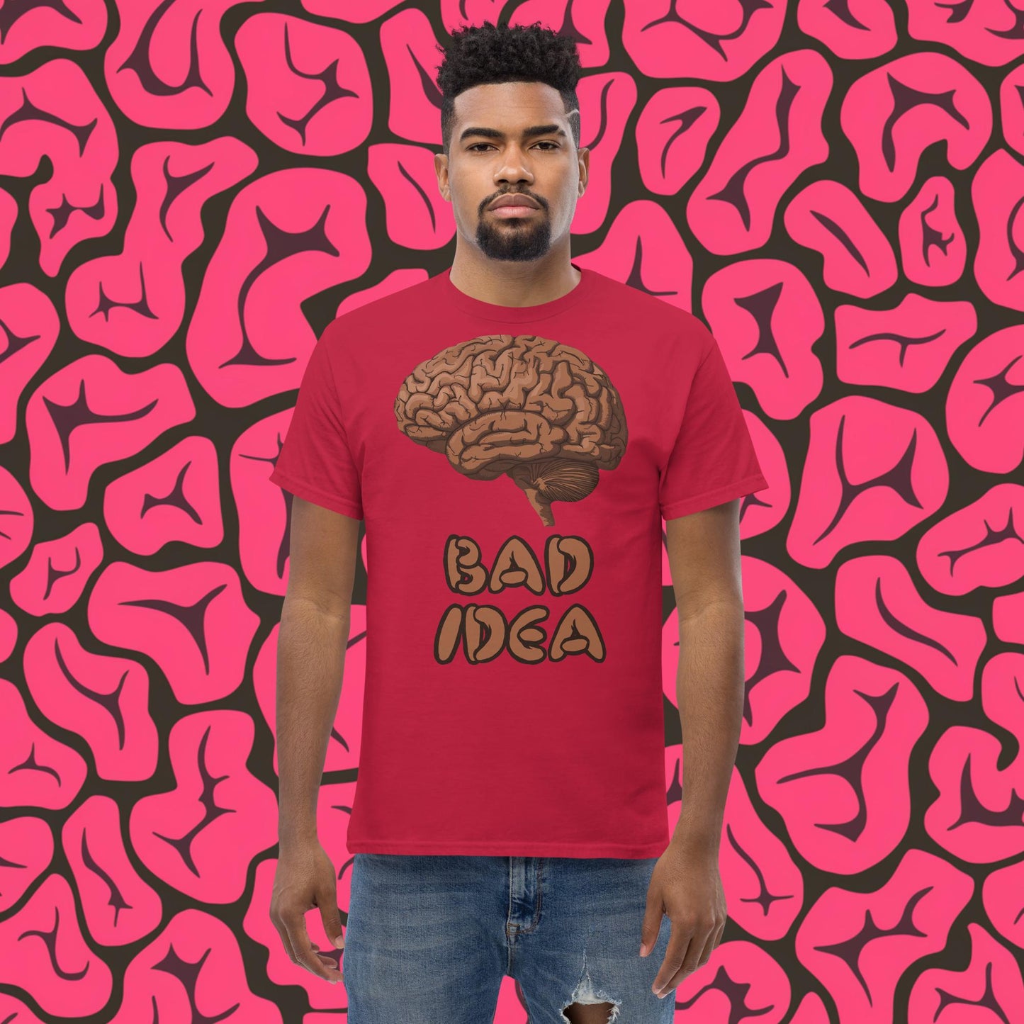 Bad Idea Shit Idea Brown Brains tee Next Cult Brand