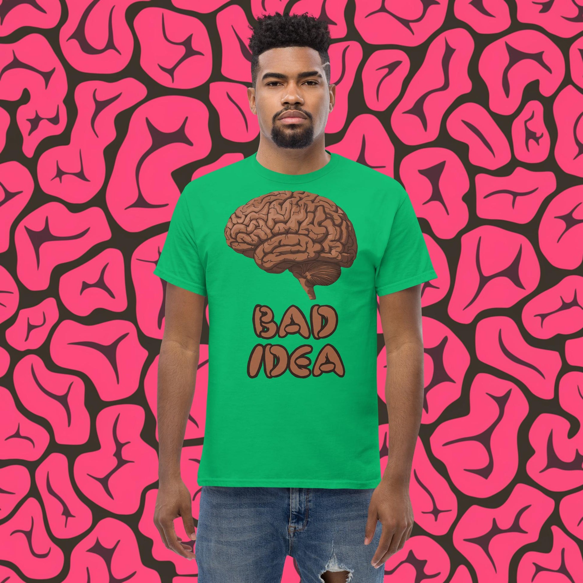 Bad Idea Shit Idea Brown Brains tee Next Cult Brand