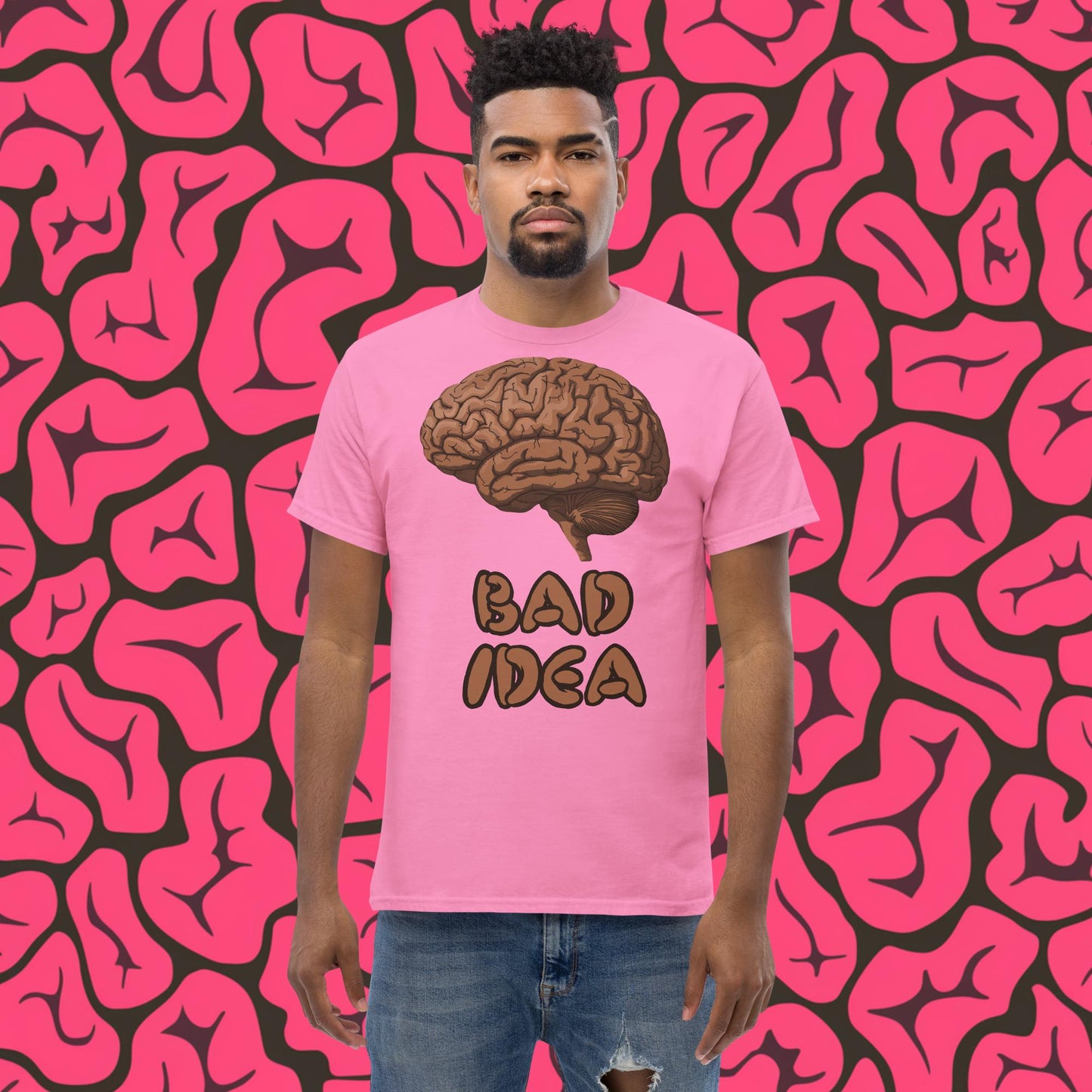 Bad Idea Shit Idea Brown Brains tee Next Cult Brand