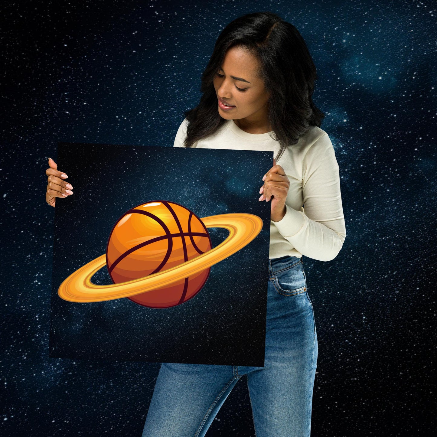 Basketball Planet Ball is Life Poster Next Cult Brand