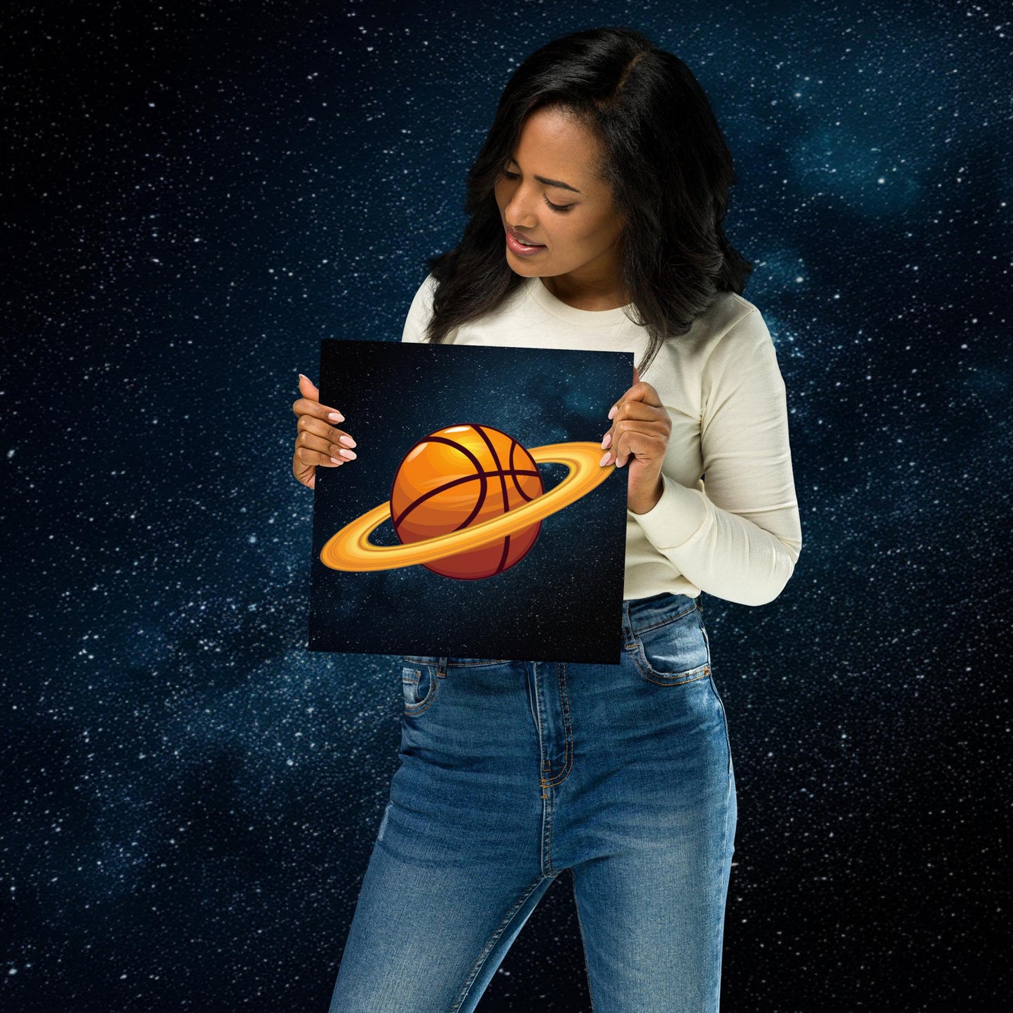 Basketball Planet Ball is Life Poster Next Cult Brand