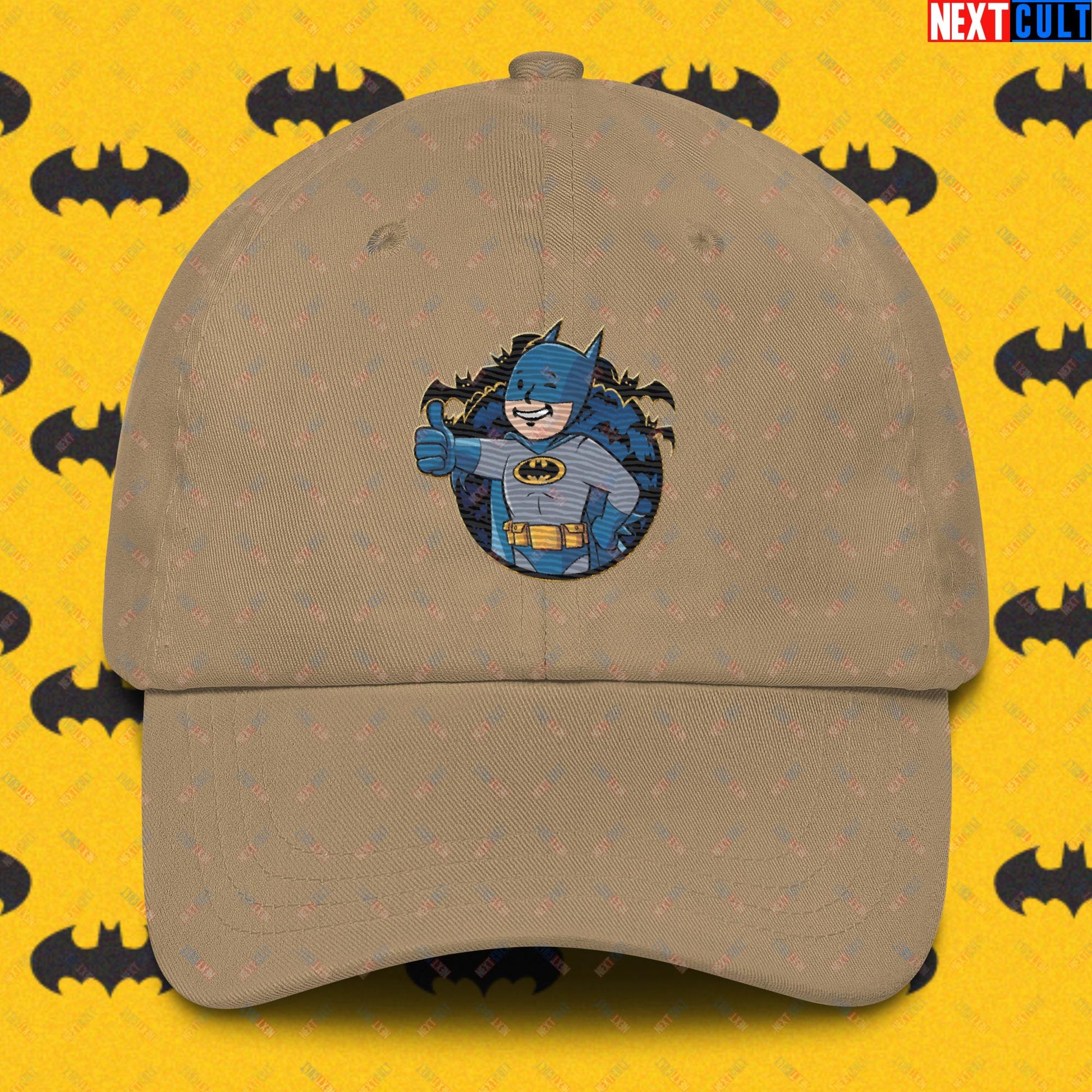 Bat Boy Batman Vault Boy Fallout Funny Cartoon Mashup Dad hat Next Cult Brand