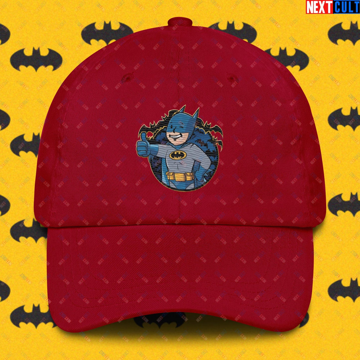 Bat Boy Batman Vault Boy Fallout Funny Cartoon Mashup Dad hat Next Cult Brand